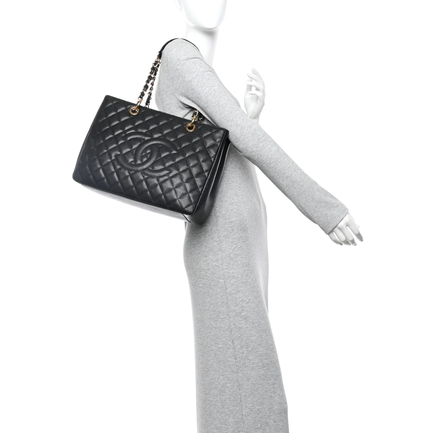 Calfskin Matelasse Small GG Marmont Shoulder Bag Black - Image 2
