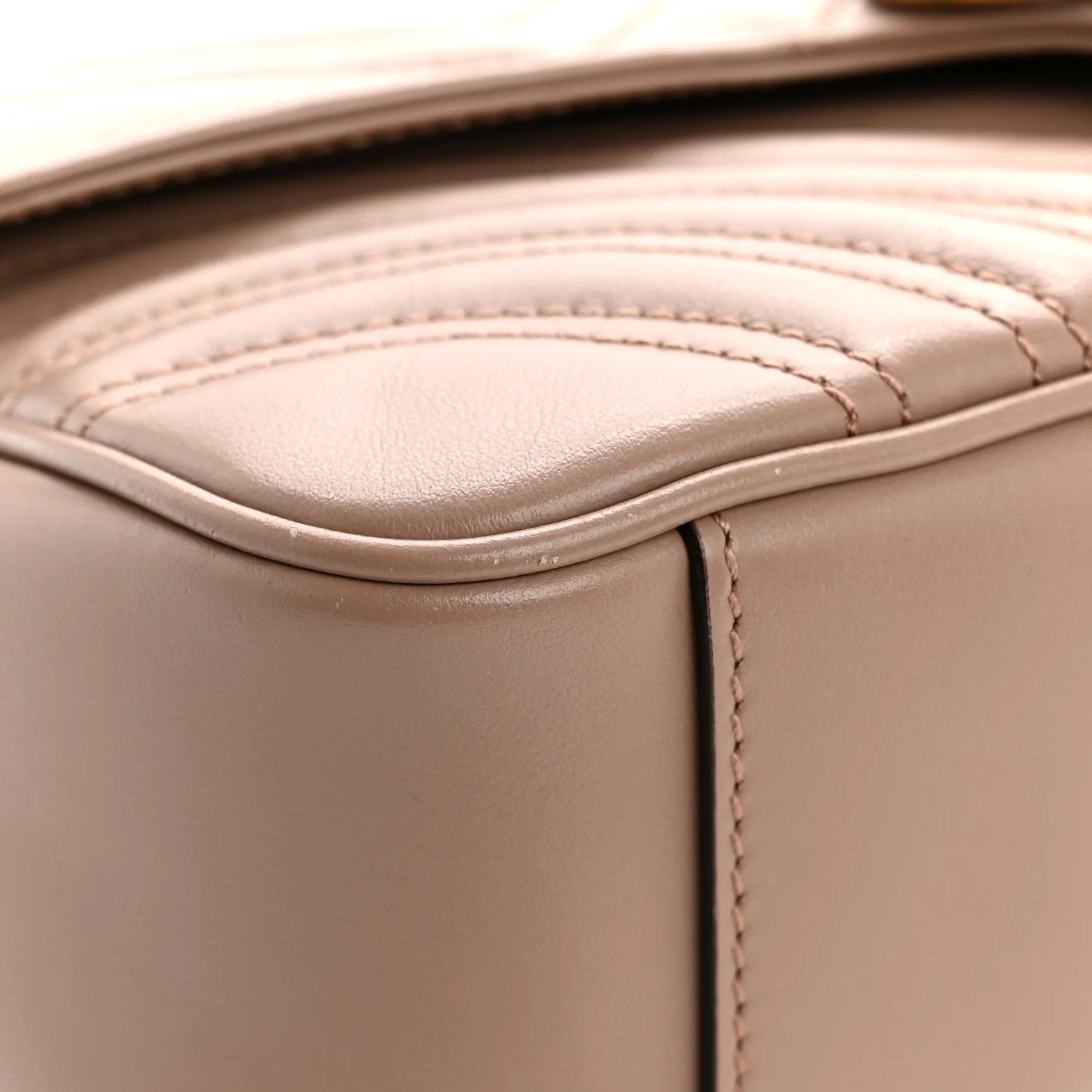 Calfskin Matelasse Small GG Marmont Shoulder Bag Porcelain Rose - Image 12