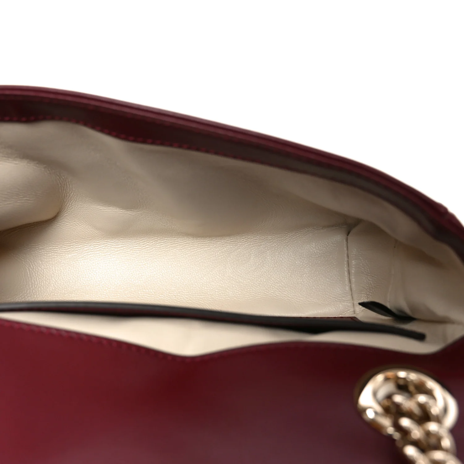 Calfskin Matelasse Small GG Marmont Shoulder Bag Rosso Ancora Red - Image 5