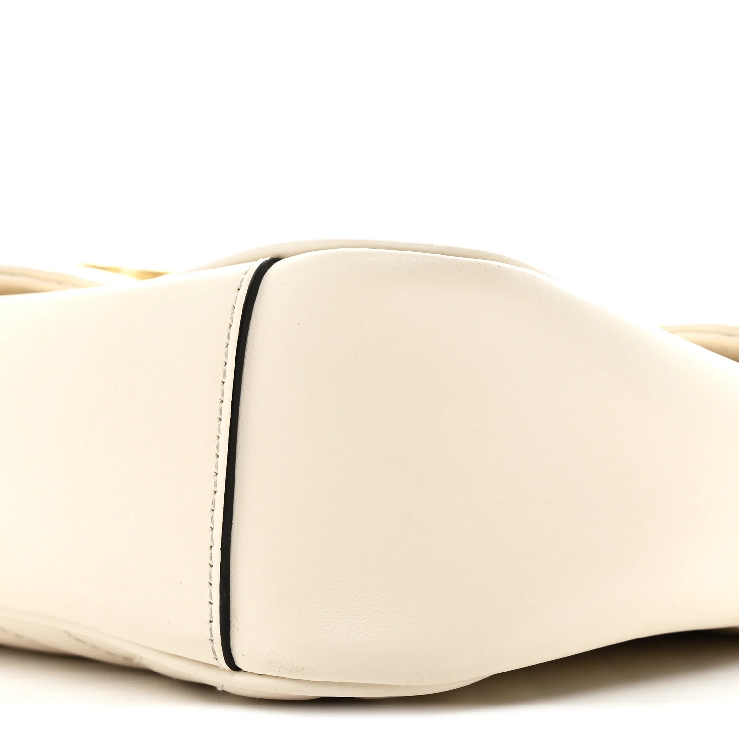 Calfskin Matelasse Small GG Marmont Shoulder Bag White - Image 18