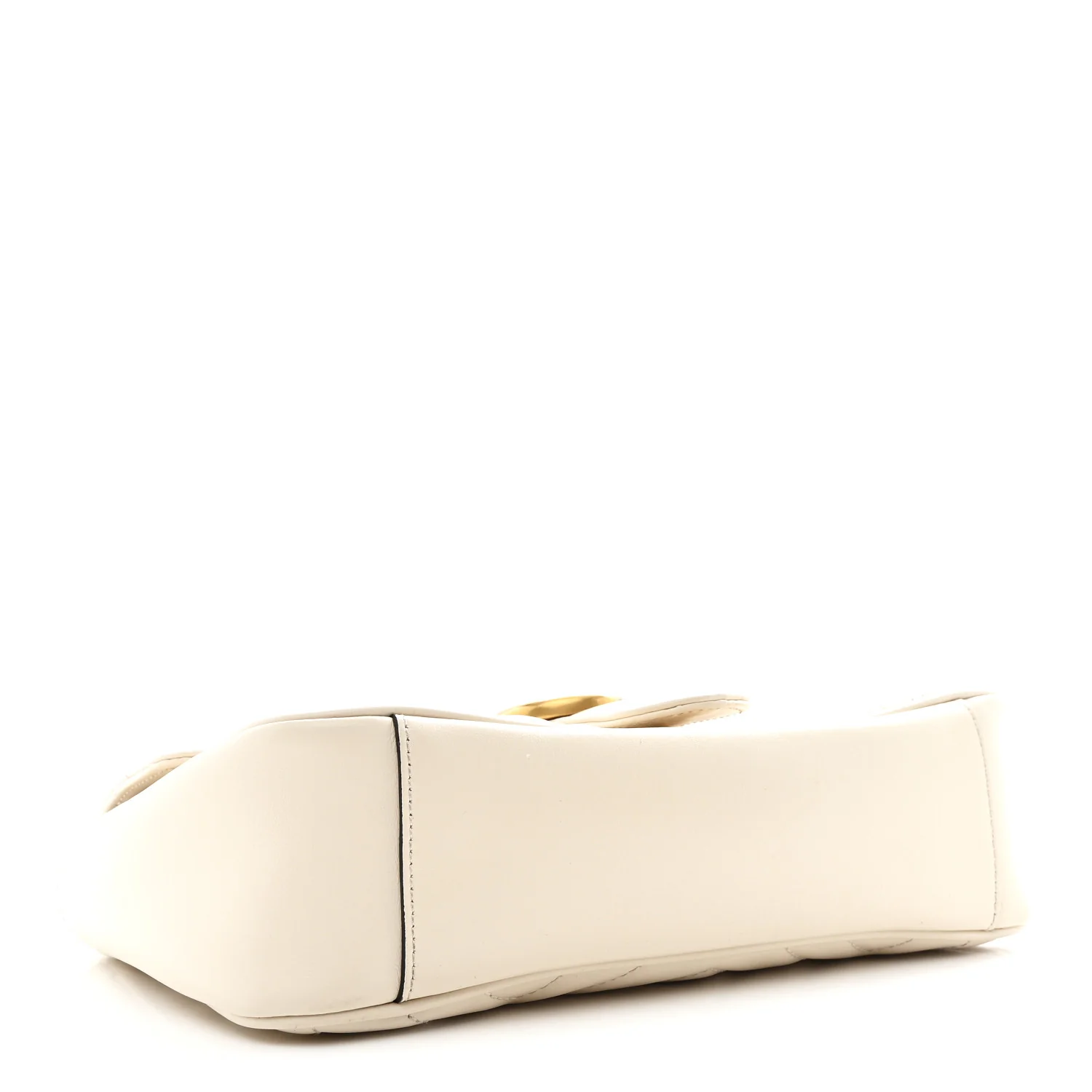 Calfskin Matelasse Small GG Marmont Shoulder Bag White - Image 6
