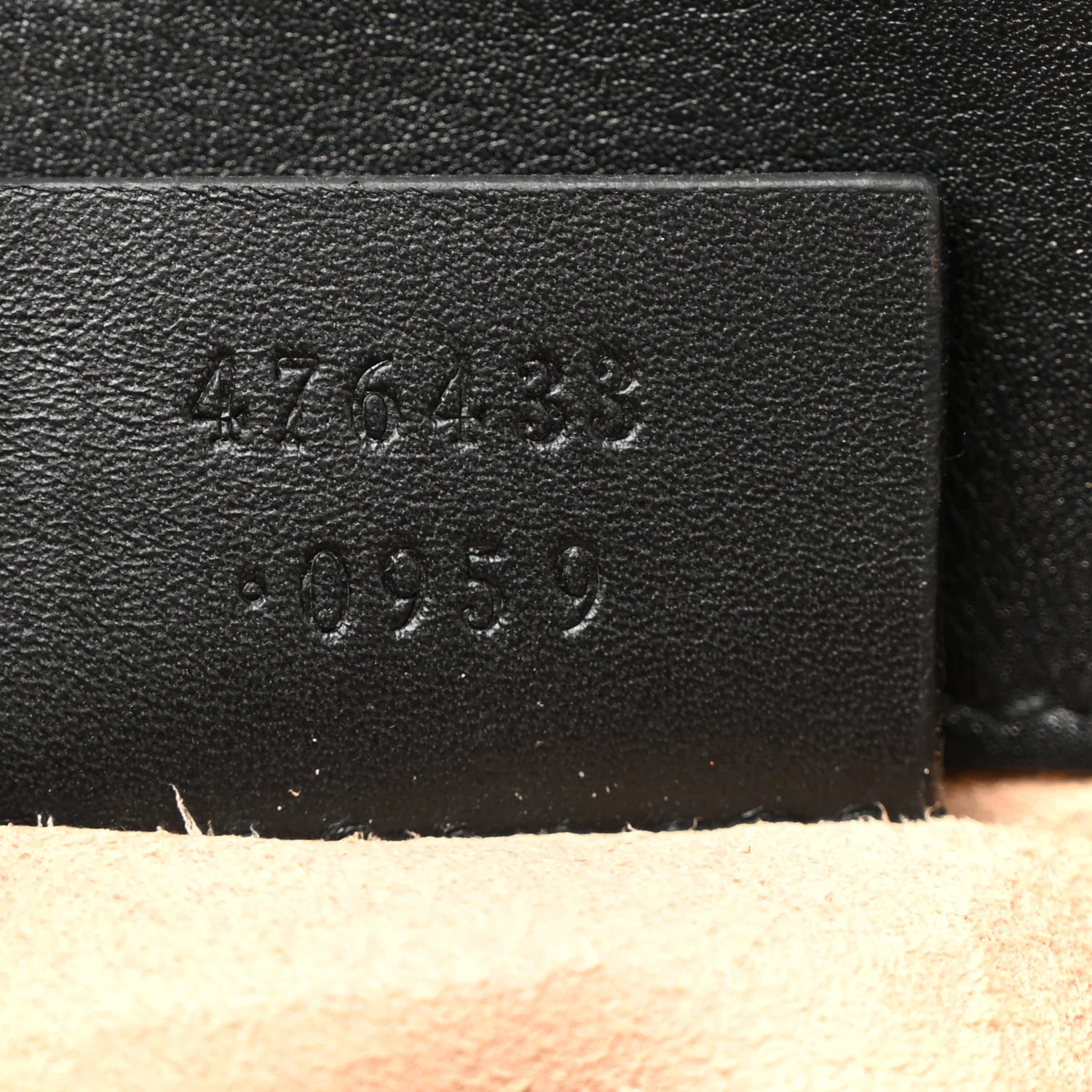 Calfskin Matelasse Super Mini GG Marmont Shoulder Bag Black - Image 7
