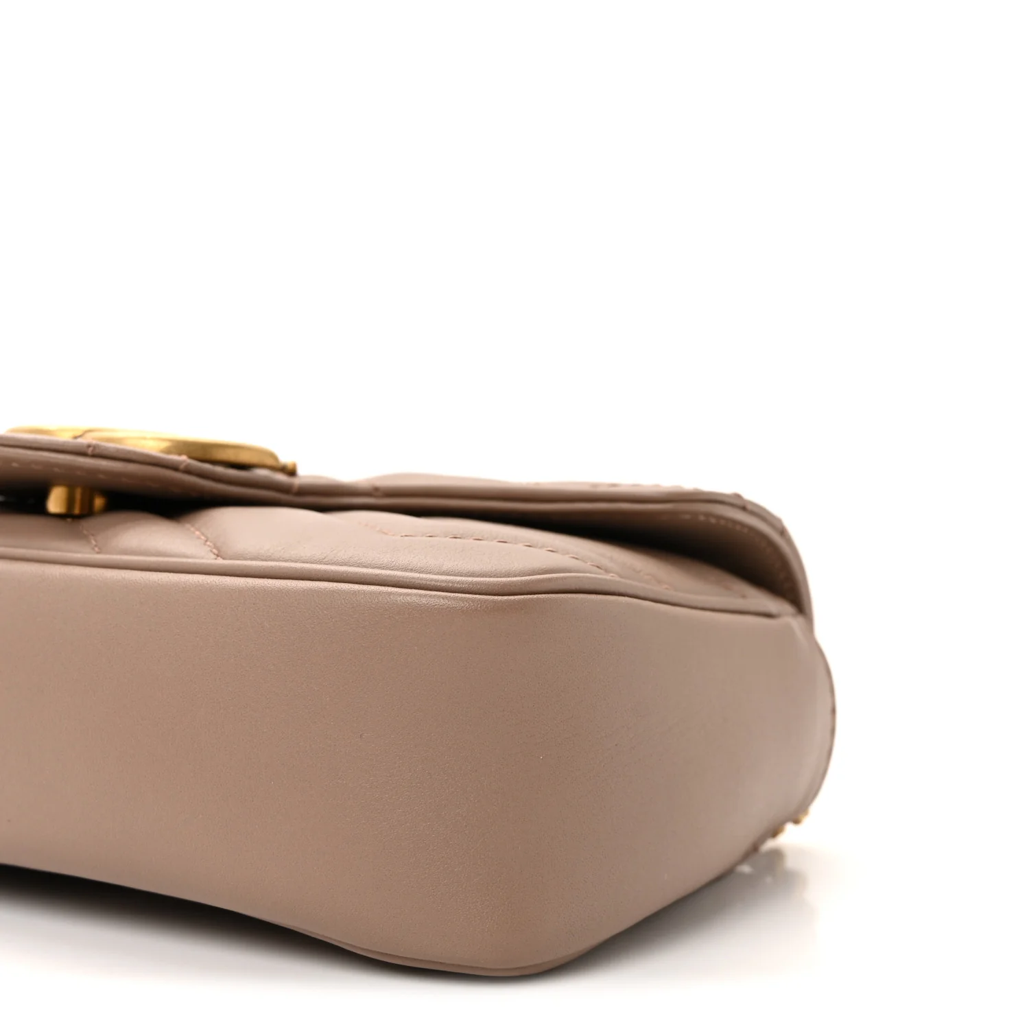 Calfskin Matelasse Super Mini GG Marmont Shoulder Bag Porcelain Rose - Image 10