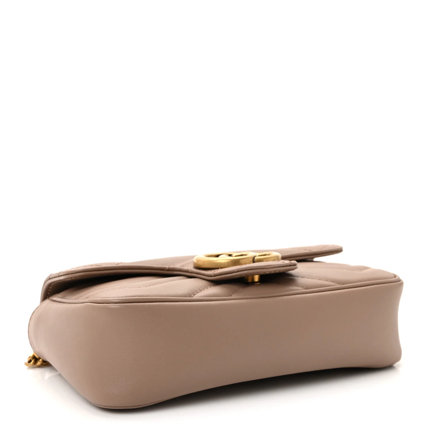 Calfskin Matelasse Super Mini GG Marmont Shoulder Bag Porcelain Rose - Image 4