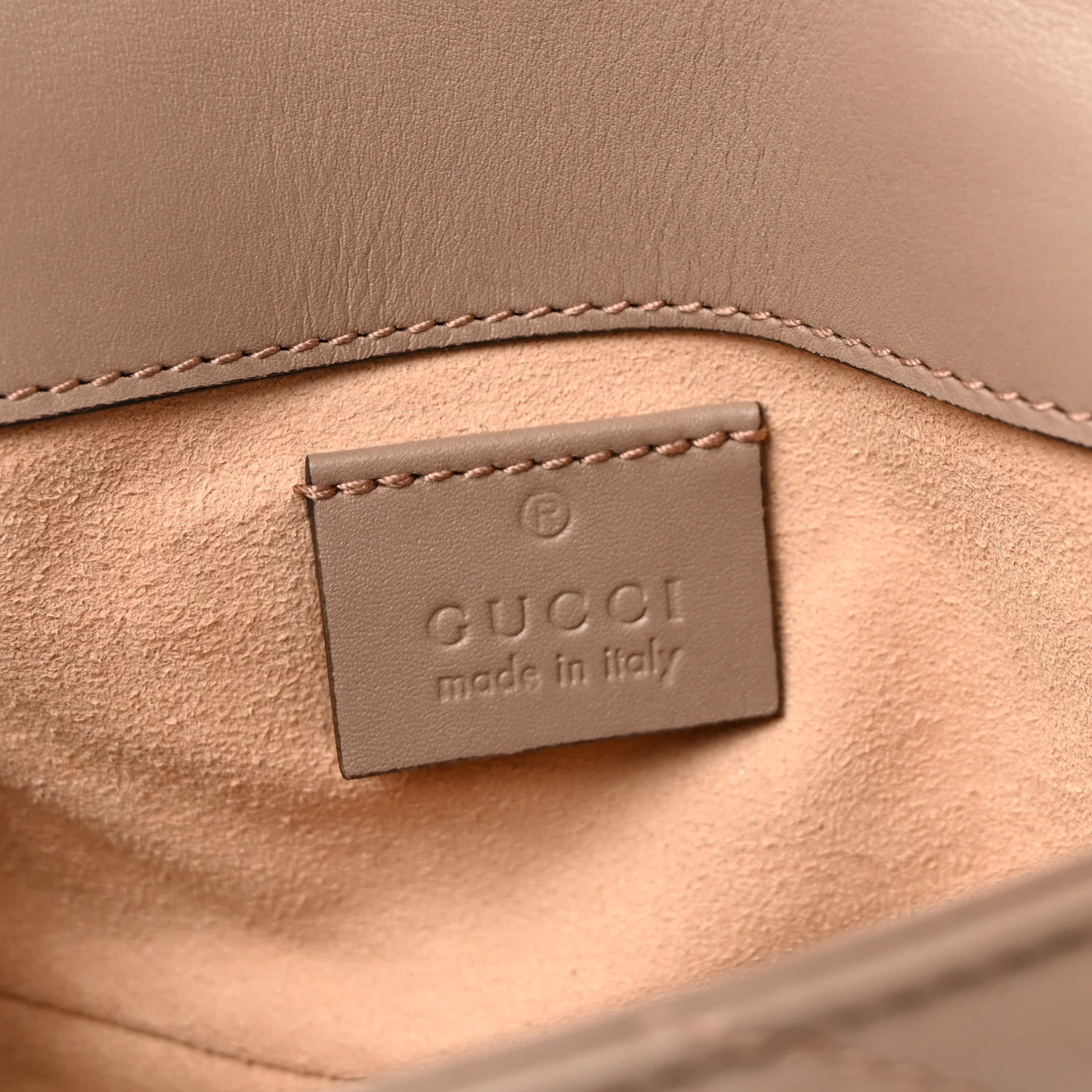 Calfskin Matelasse Super Mini GG Marmont Shoulder Bag Porcelain Rose - Image 6