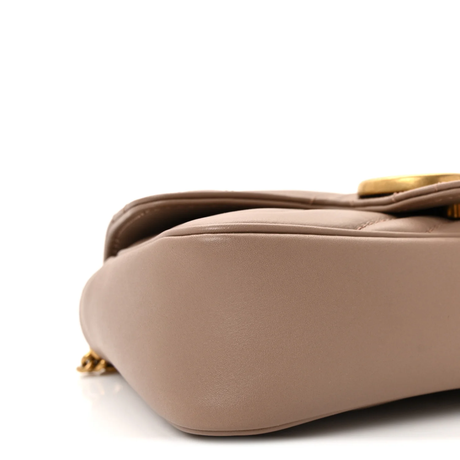 Calfskin Matelasse Super Mini GG Marmont Shoulder Bag Porcelain Rose - Image 9