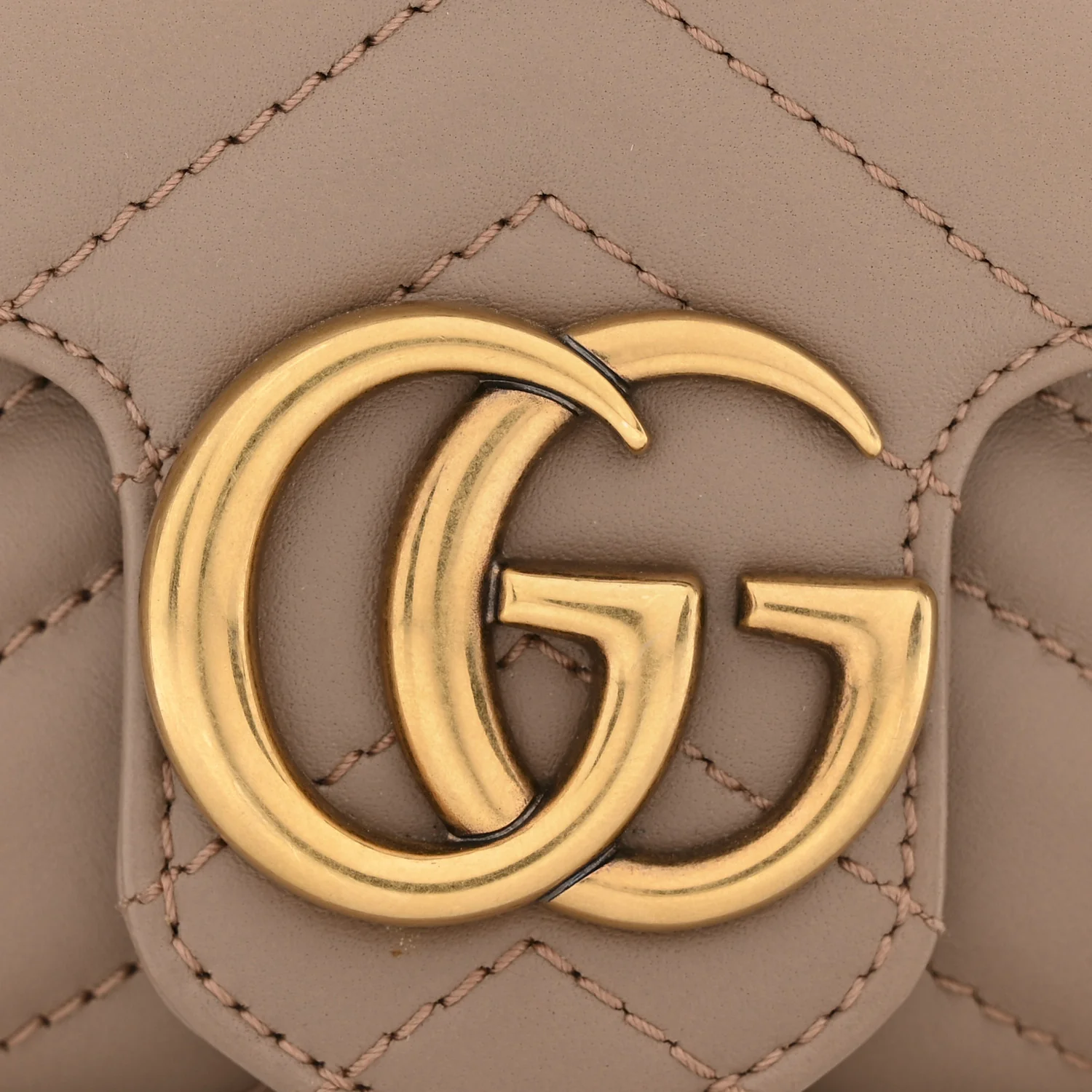 Calfskin Matelasse Super Mini GG Marmont Shoulder Bag Porcelain Rose - Image 13