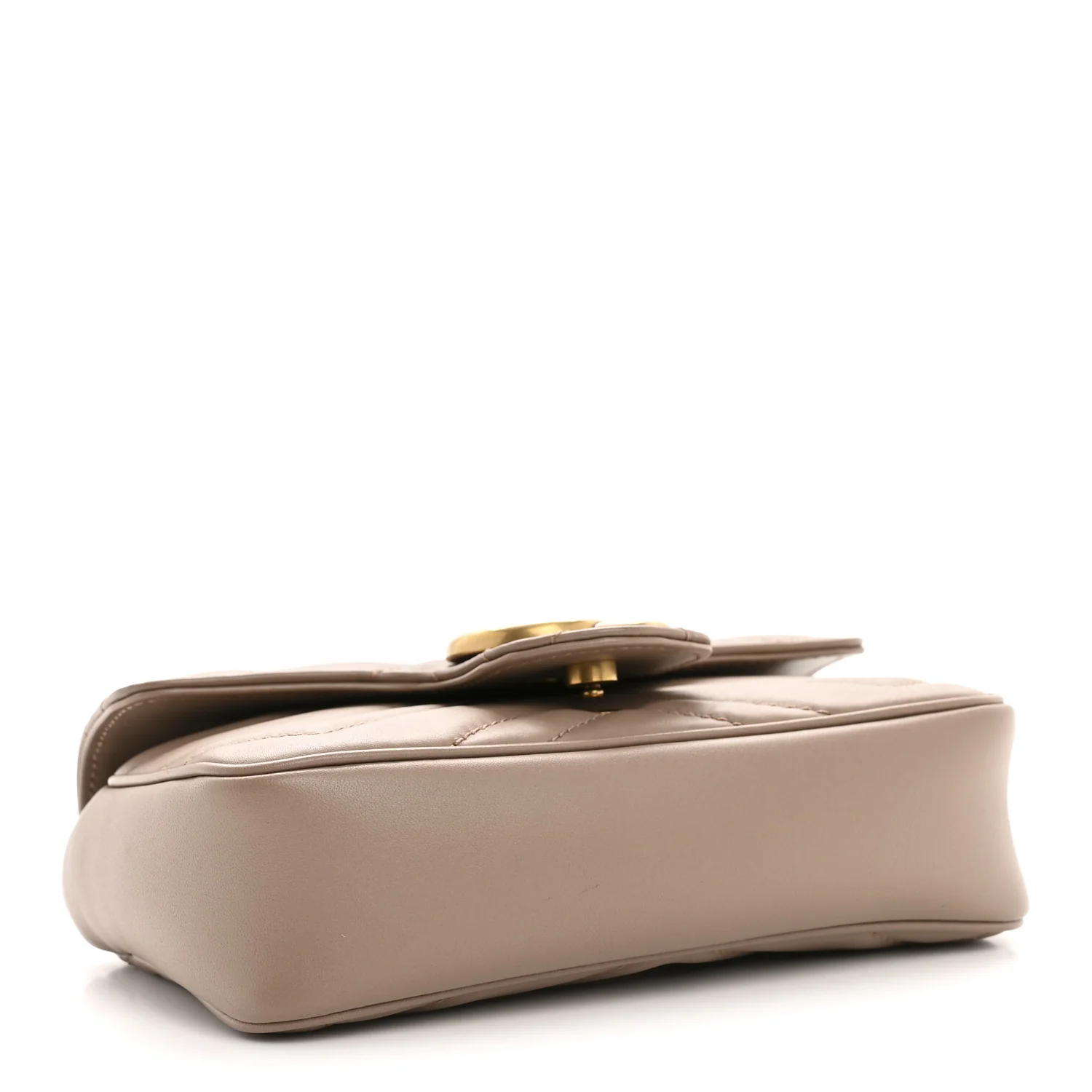 Calfskin Matelasse Super Mini GG Marmont Shoulder Bag Porcelain Rose - Image 4