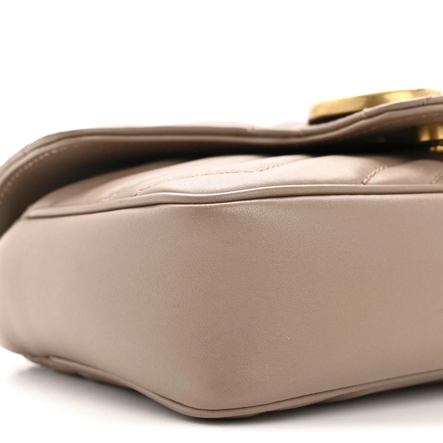 Calfskin Matelasse Super Mini GG Marmont Shoulder Bag Porcelain Rose - Image 9