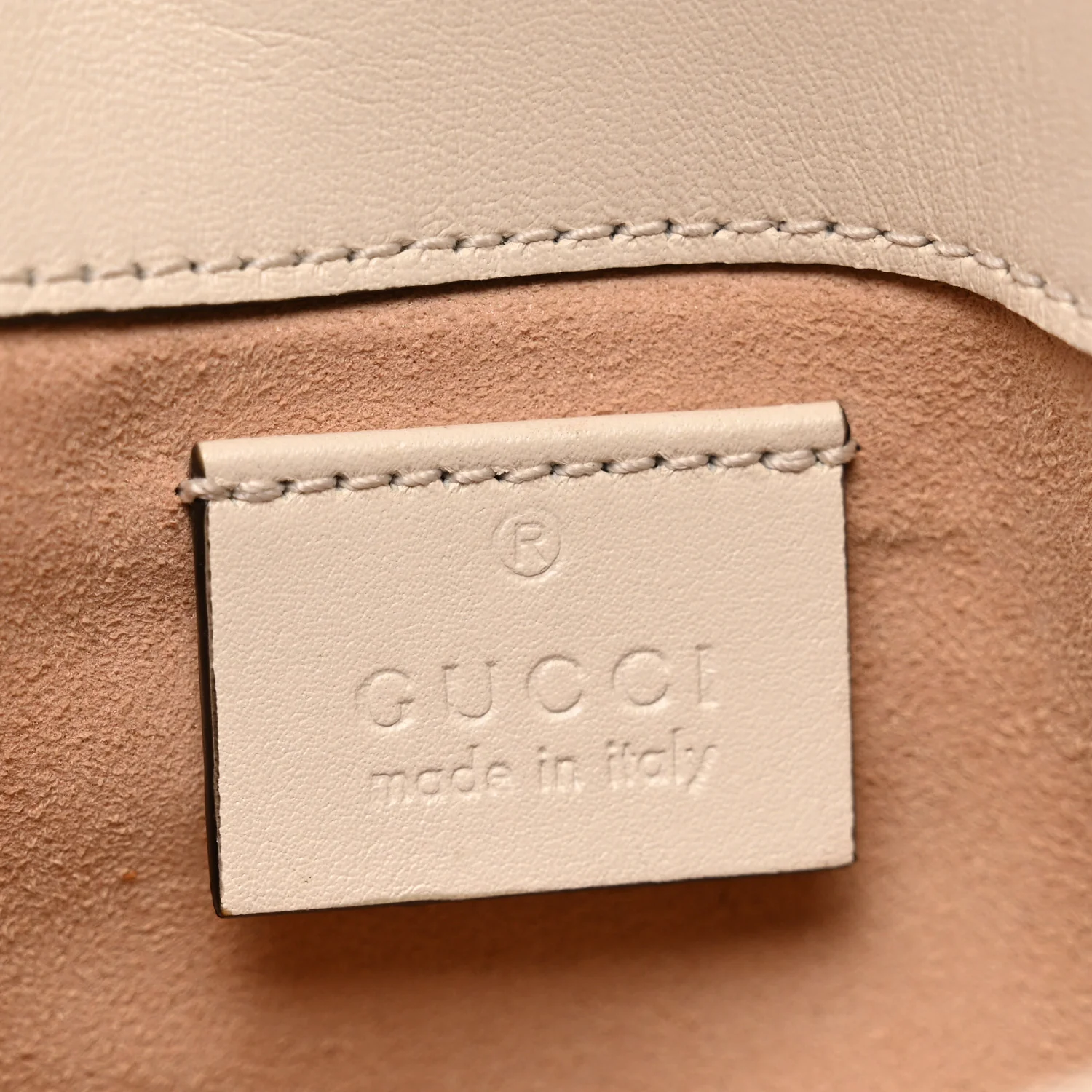 Calfskin Matelasse Super Mini GG Marmont Shoulder Bag White - Image 6
