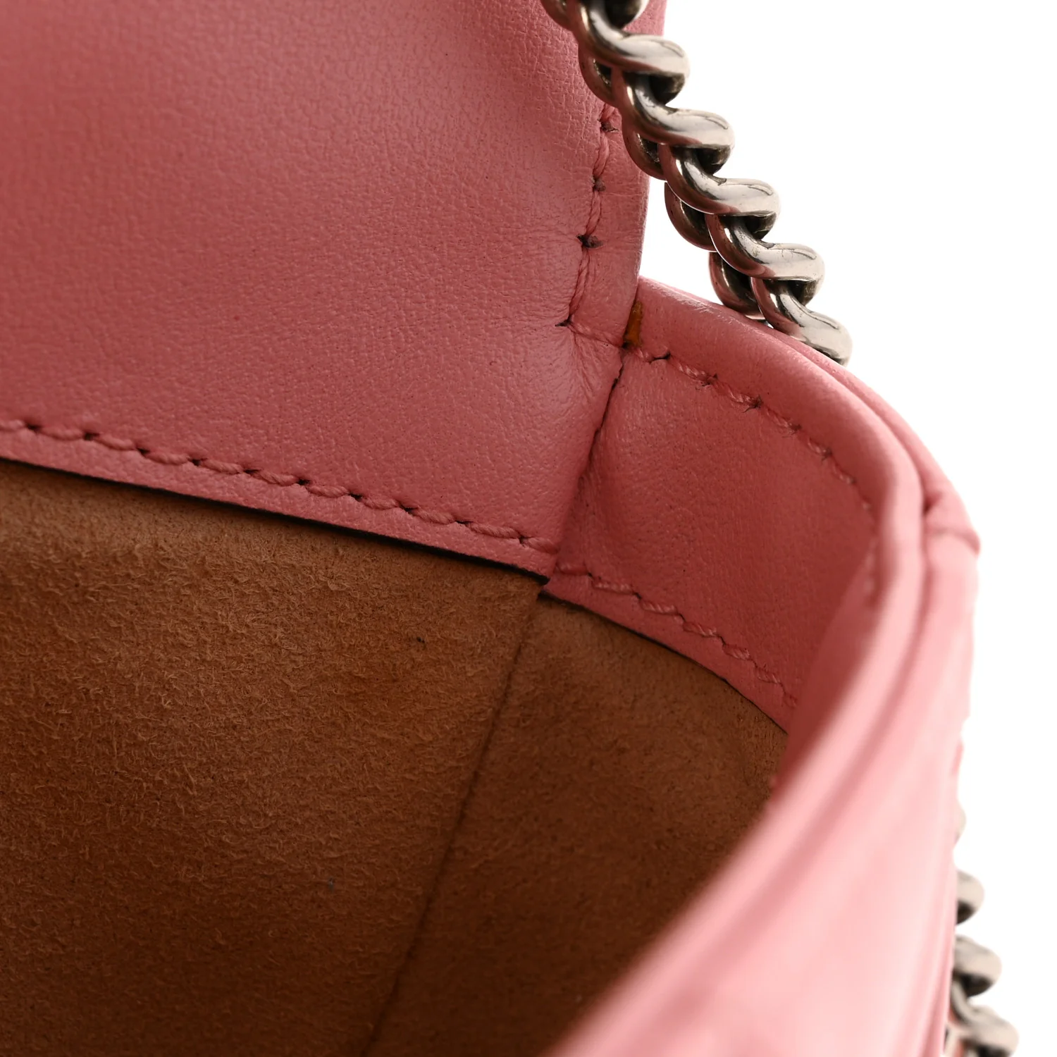 Calfskin Matelasse Super Mini GG Marmont Shoulder Bag Wild Rose - Image 12