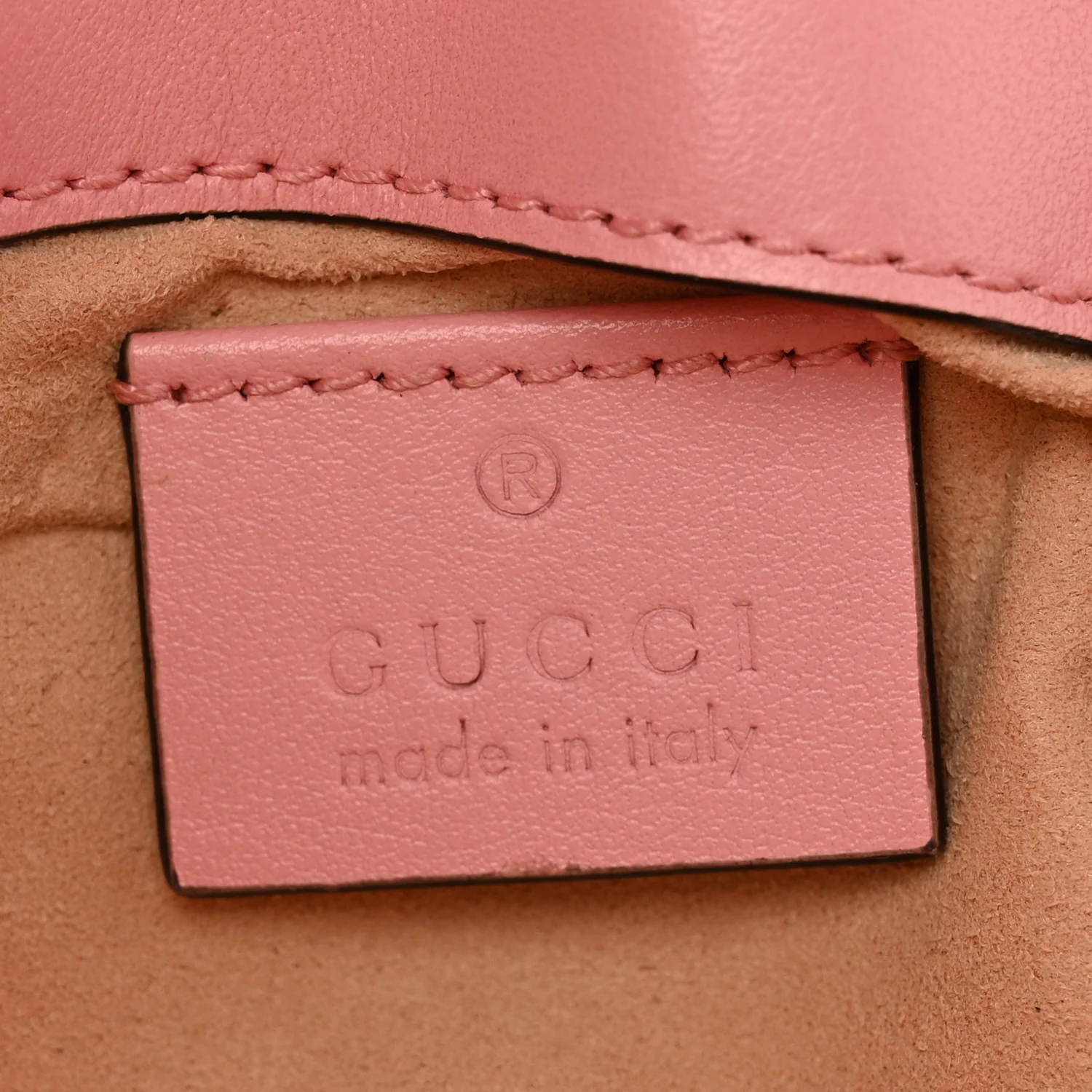 Calfskin Matelasse Super Mini GG Marmont Shoulder Bag Wild Rose - Image 6