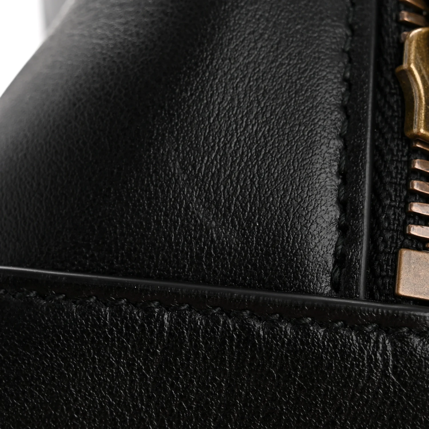 Calfskin Matelasse Sylvie Web Small GG Marmont Top Handle Shoulder Bag Black - Image 15