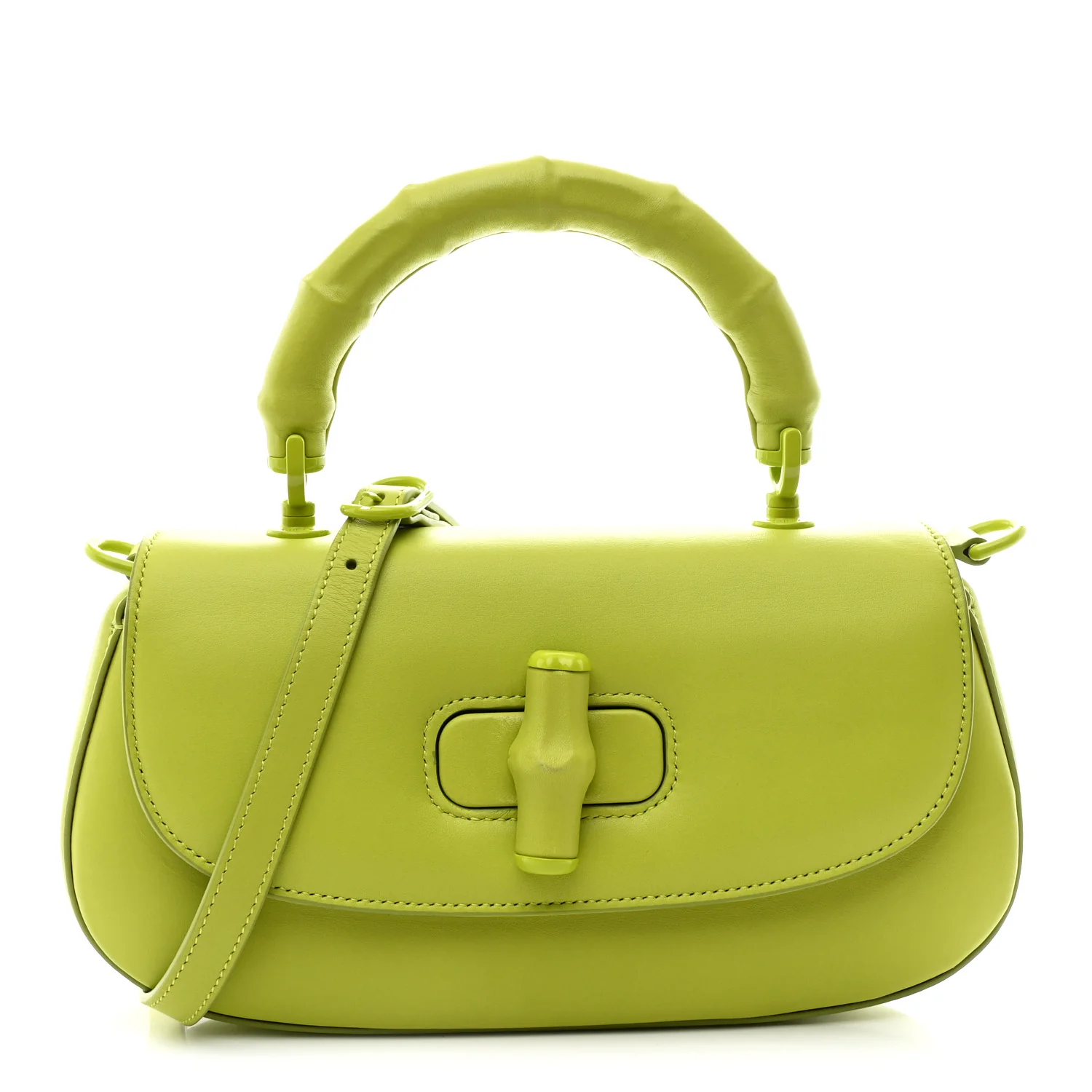 Calfskin Medium Bamboo Diva Green