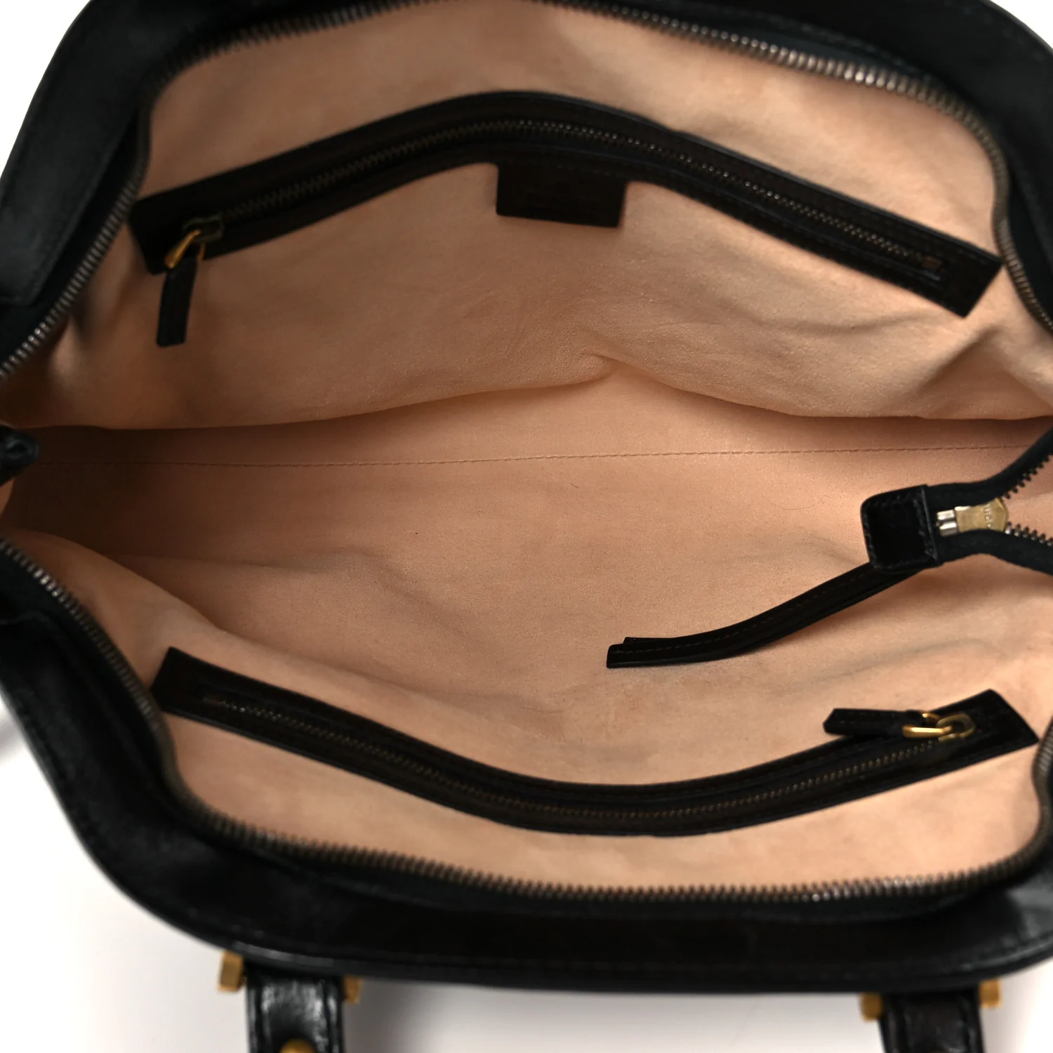 Calfskin Medium Re(Belle) Top Handle Bag Black - Image 5