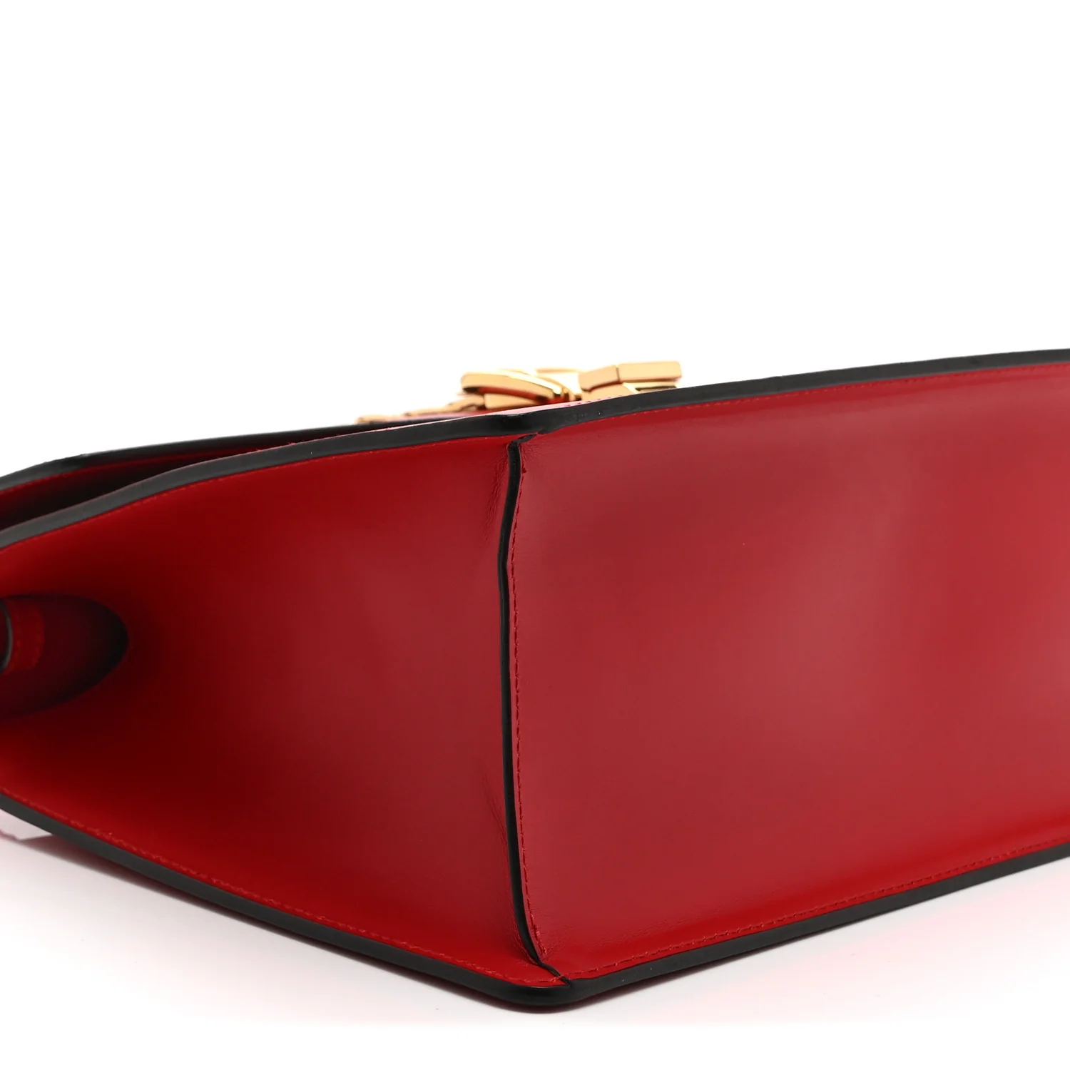 Calfskin Medium Sylvie Top Handle Bag Hibiscus Red - Image 9