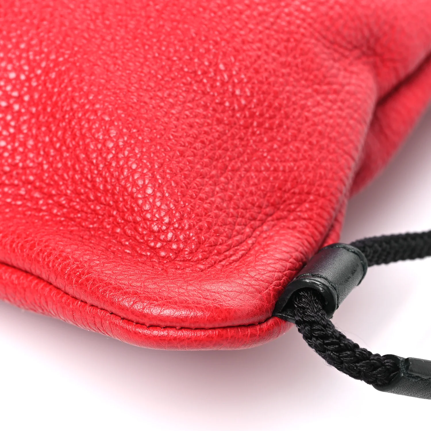 Calfskin Mens Logo Drawstring Backpack Red - Image 11