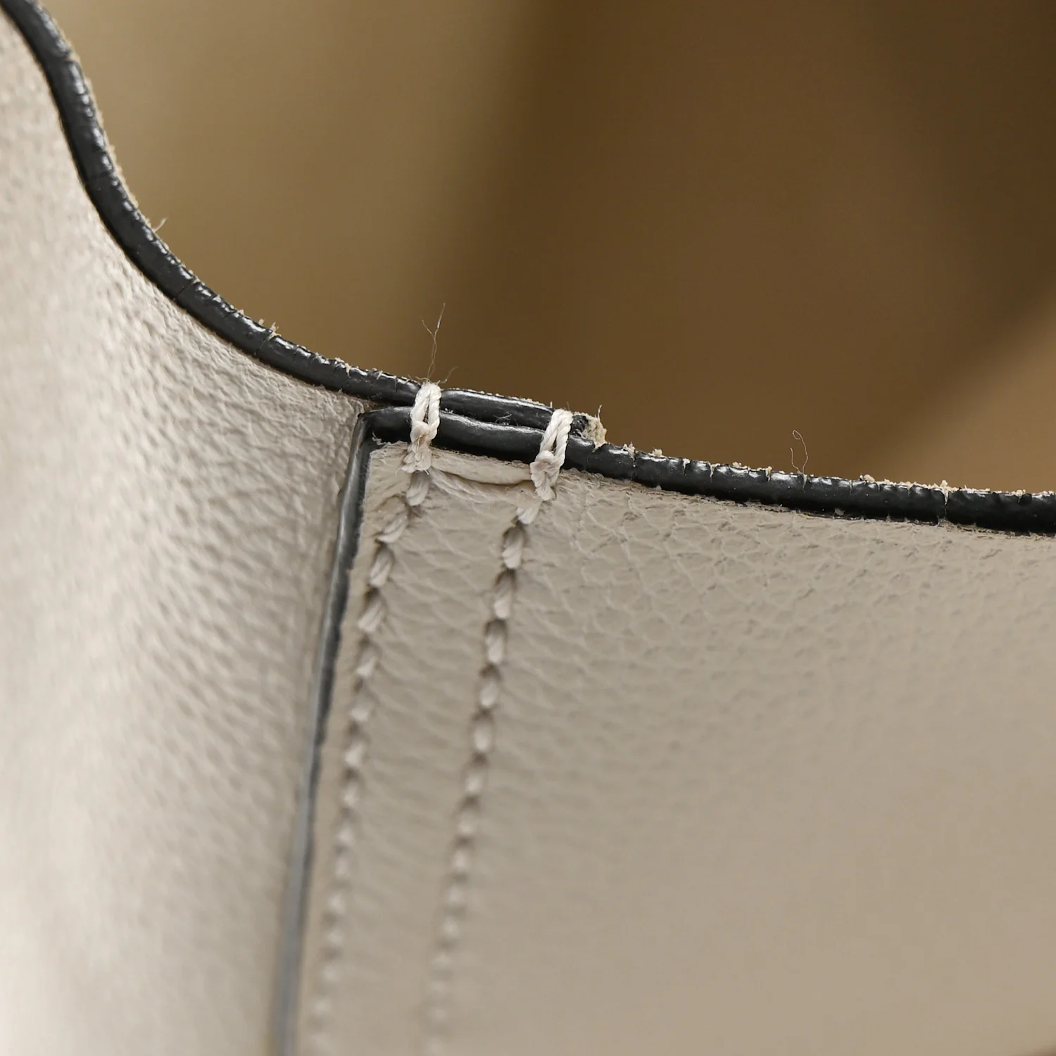 Calfskin Mens Logo Tote White - Image 12