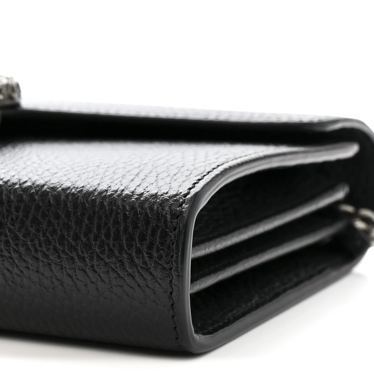 Calfskin Mini Dionysus Chain Wallet Black - Image 10