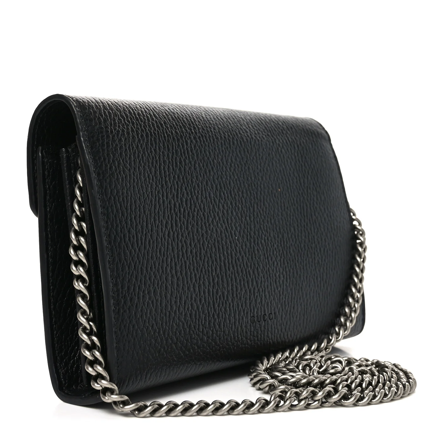 Calfskin Mini Dionysus Chain Wallet Black - Image 3