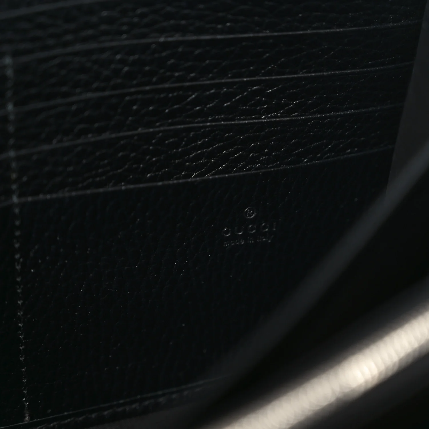 Calfskin Mini Dionysus Chain Wallet Black - Image 6