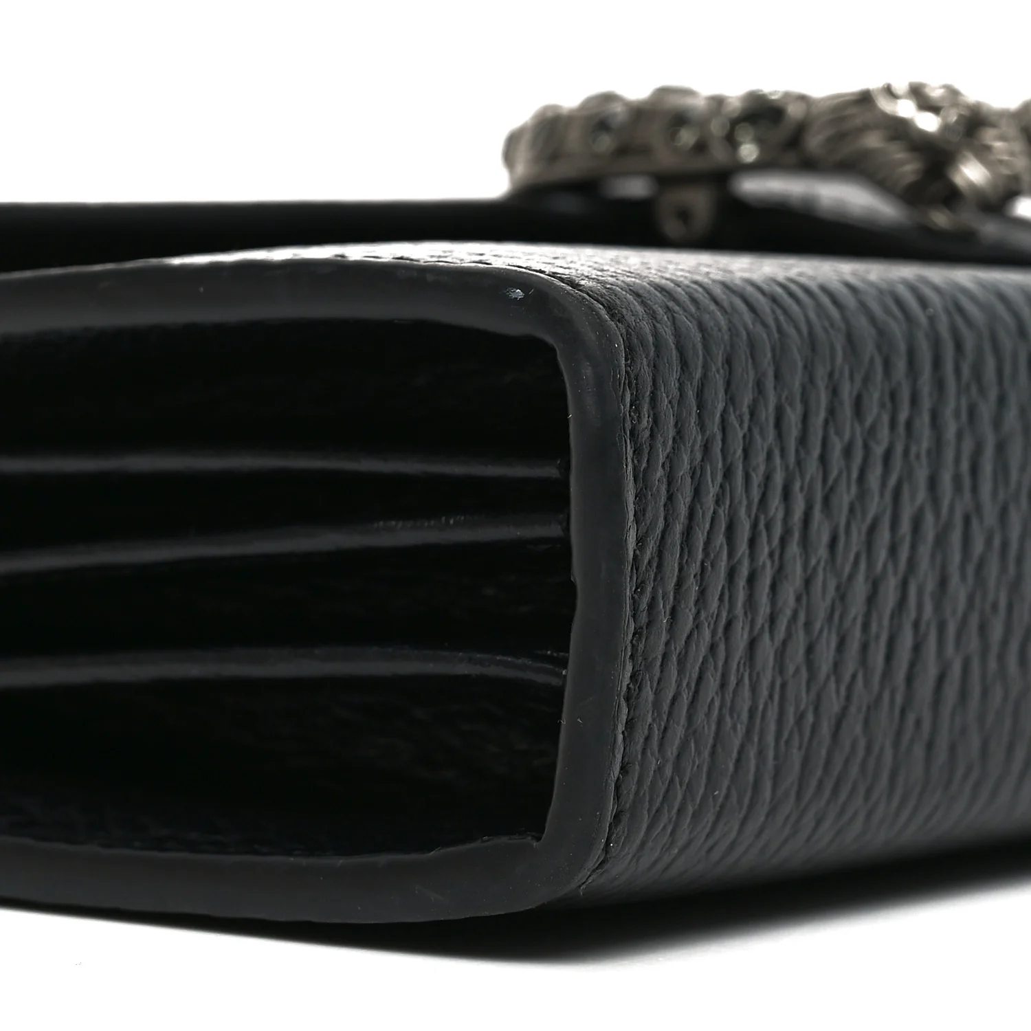 Calfskin Mini Dionysus Chain Wallet Black - Image 9