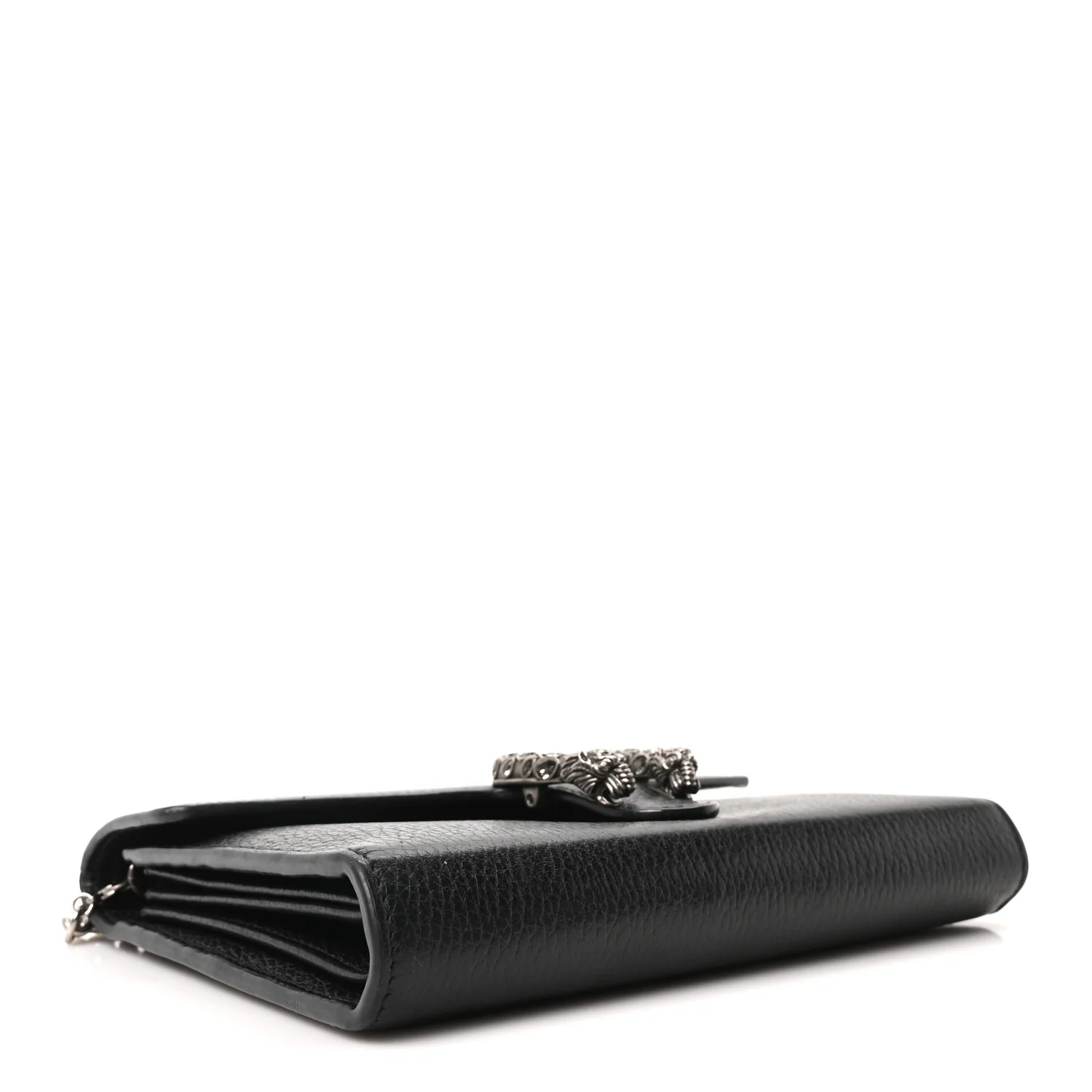 Calfskin Mini Dionysus Chain Wallet Black - Image 4