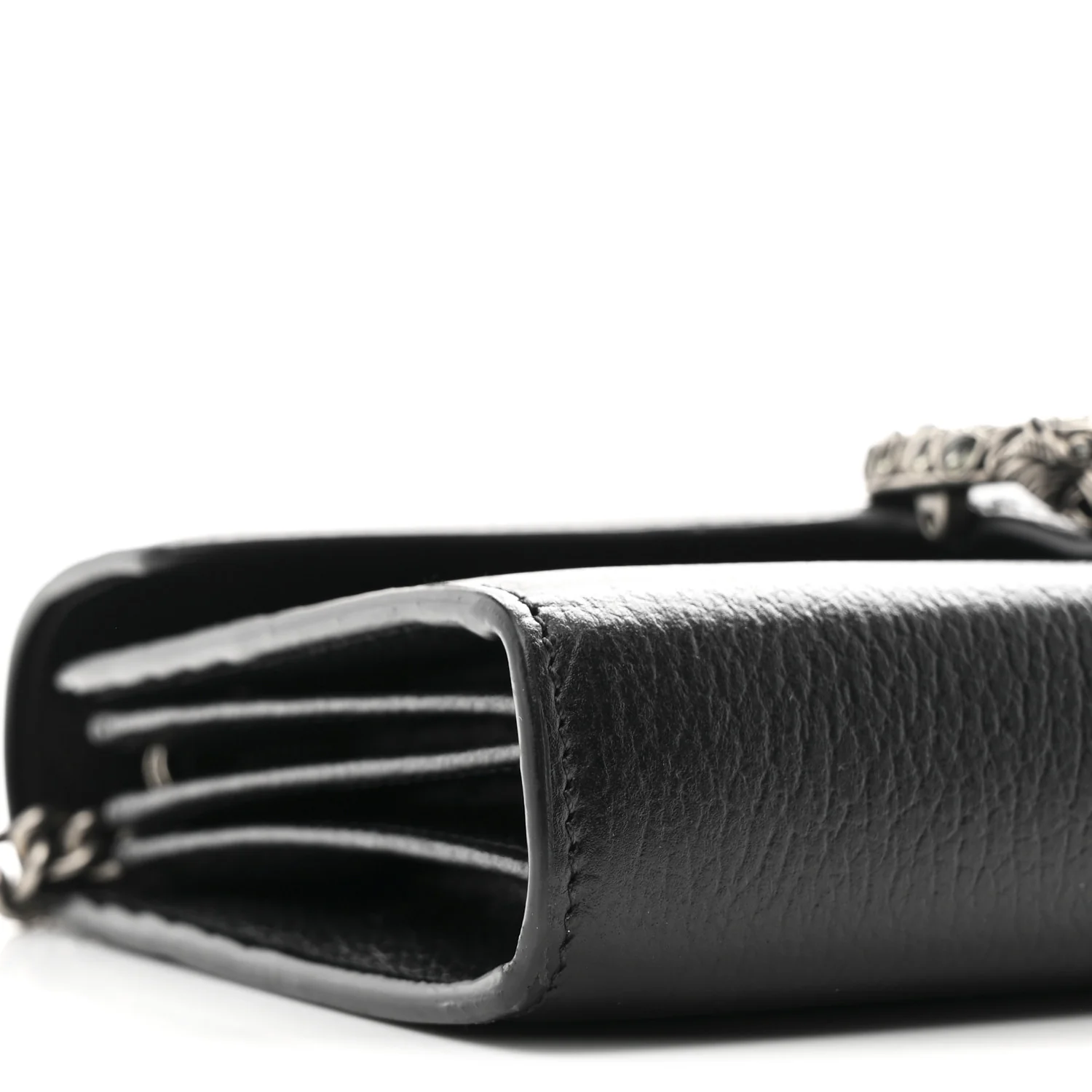 Calfskin Mini Dionysus Chain Wallet Black - Image 11