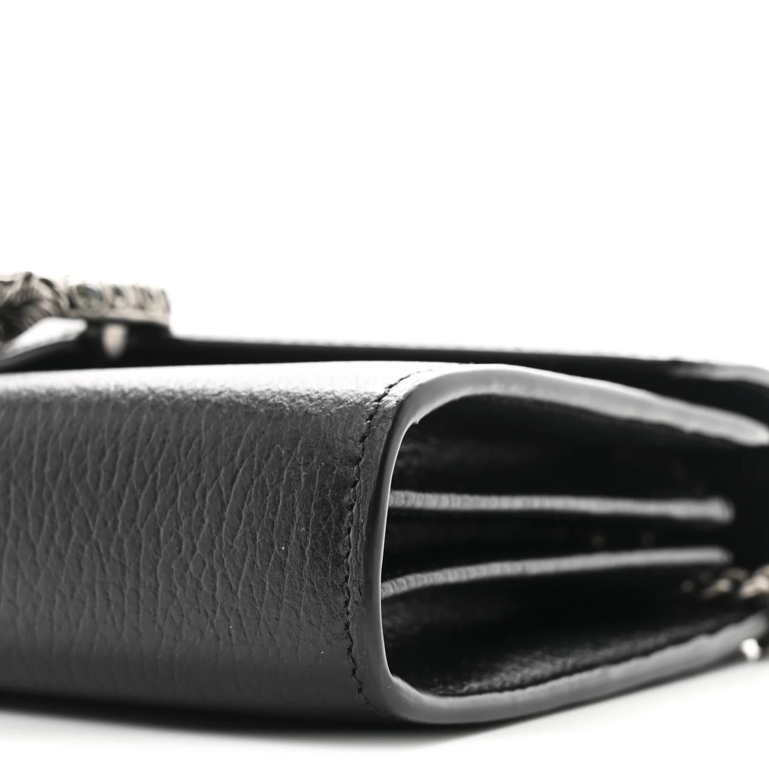 Calfskin Mini Dionysus Chain Wallet Black - Image 12