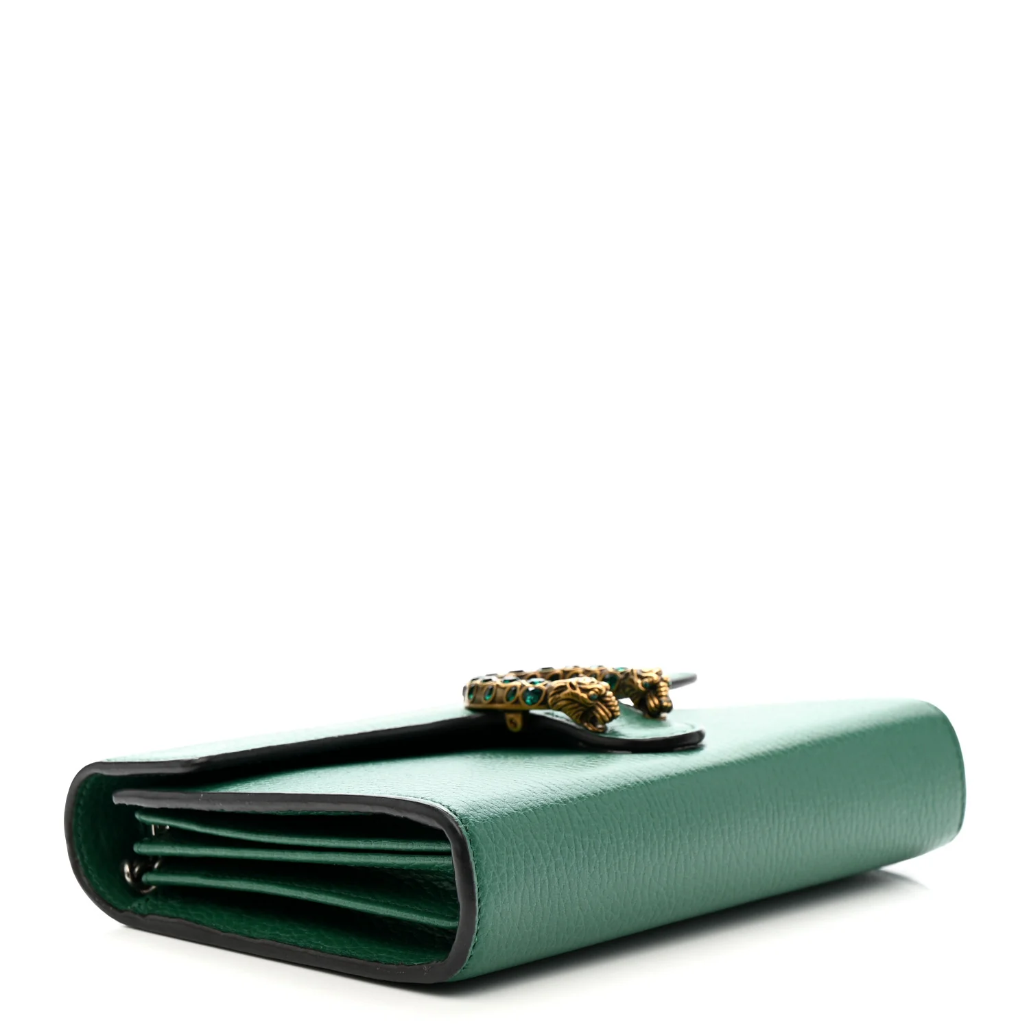 Calfskin Mini Dionysus Chain Wallet Emerald - Image 4