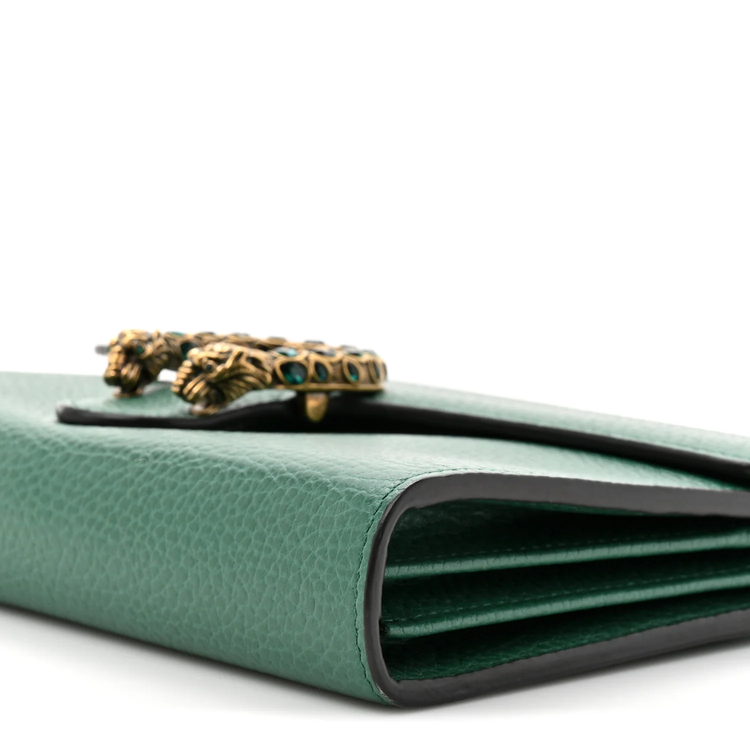 Calfskin Mini Dionysus Chain Wallet Emerald - Image 11