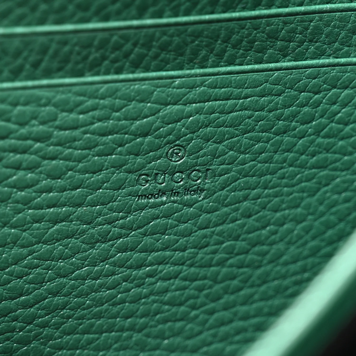 Calfskin Mini Dionysus Chain Wallet Emerald - Image 8
