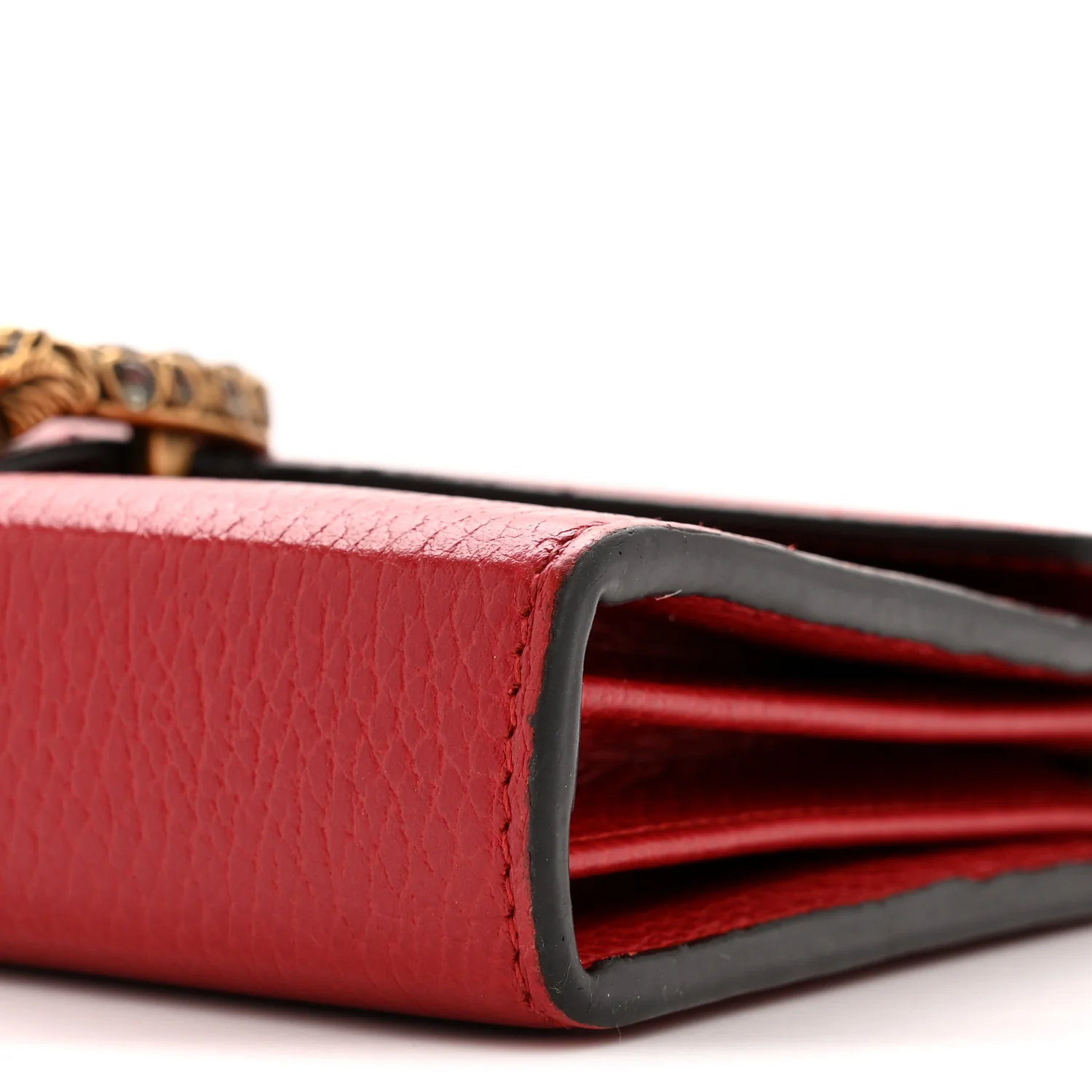 Calfskin Mini Dionysus Chain Wallet Hibiscus Red - Image 10