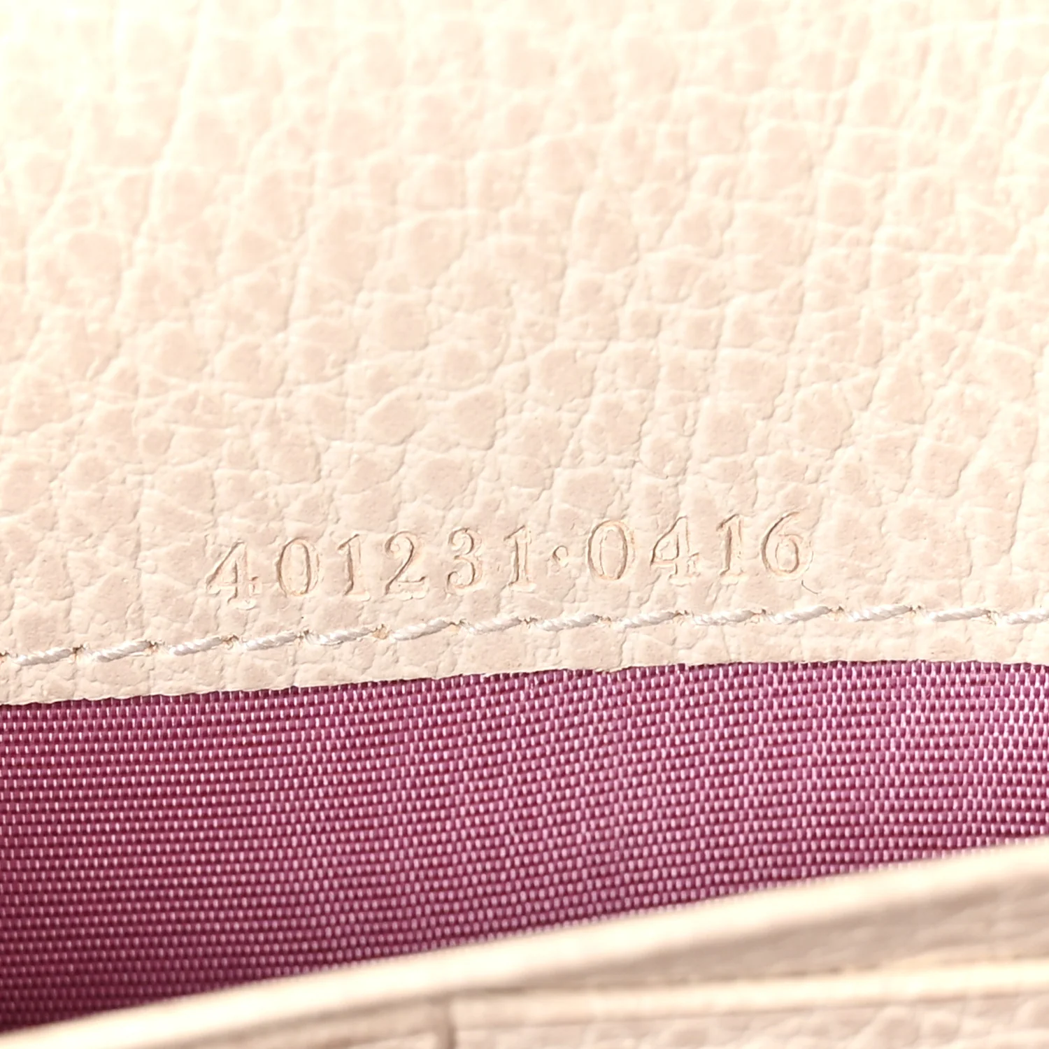 Calfskin Mini Dionysus Chain Wallet White - Image 13