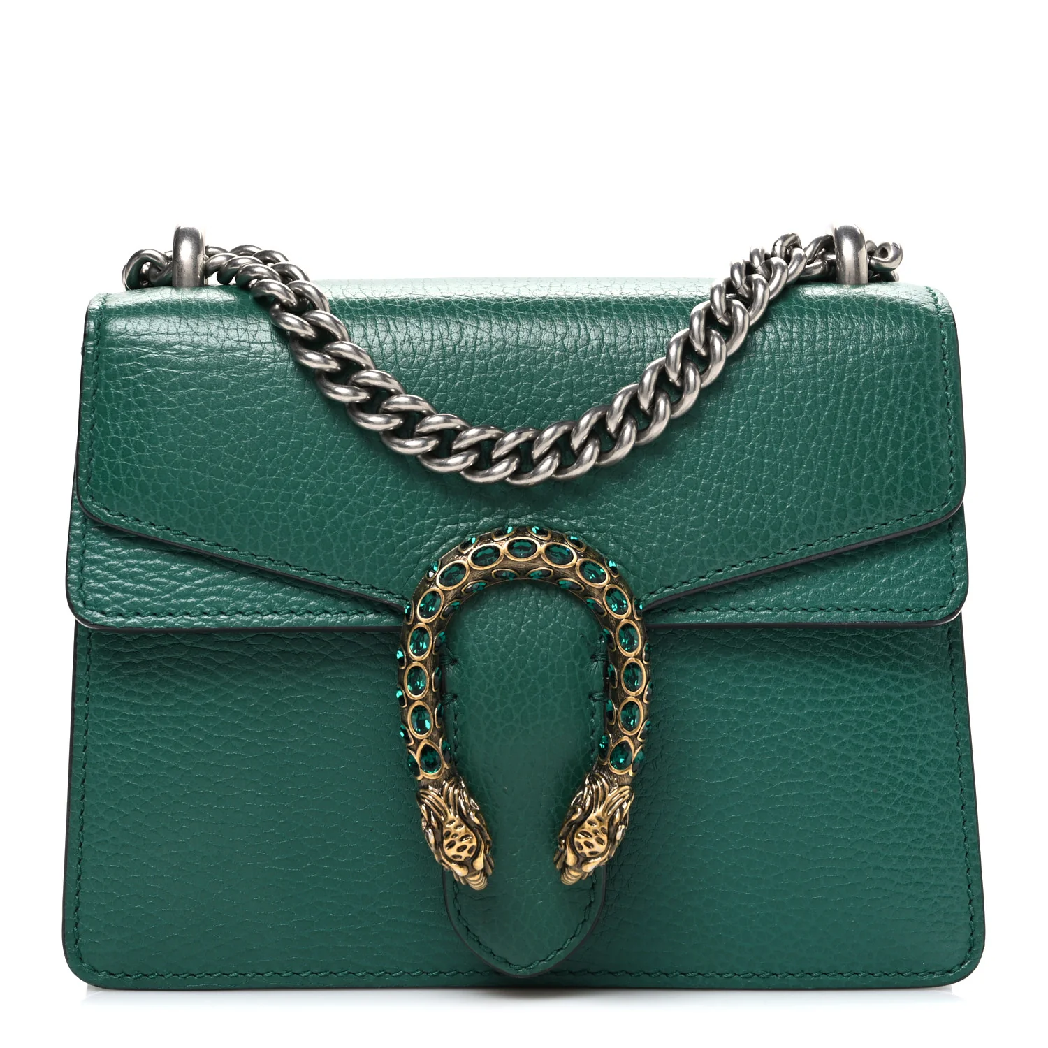 Calfskin Mini Dionysus Shoulder Bag Emerald