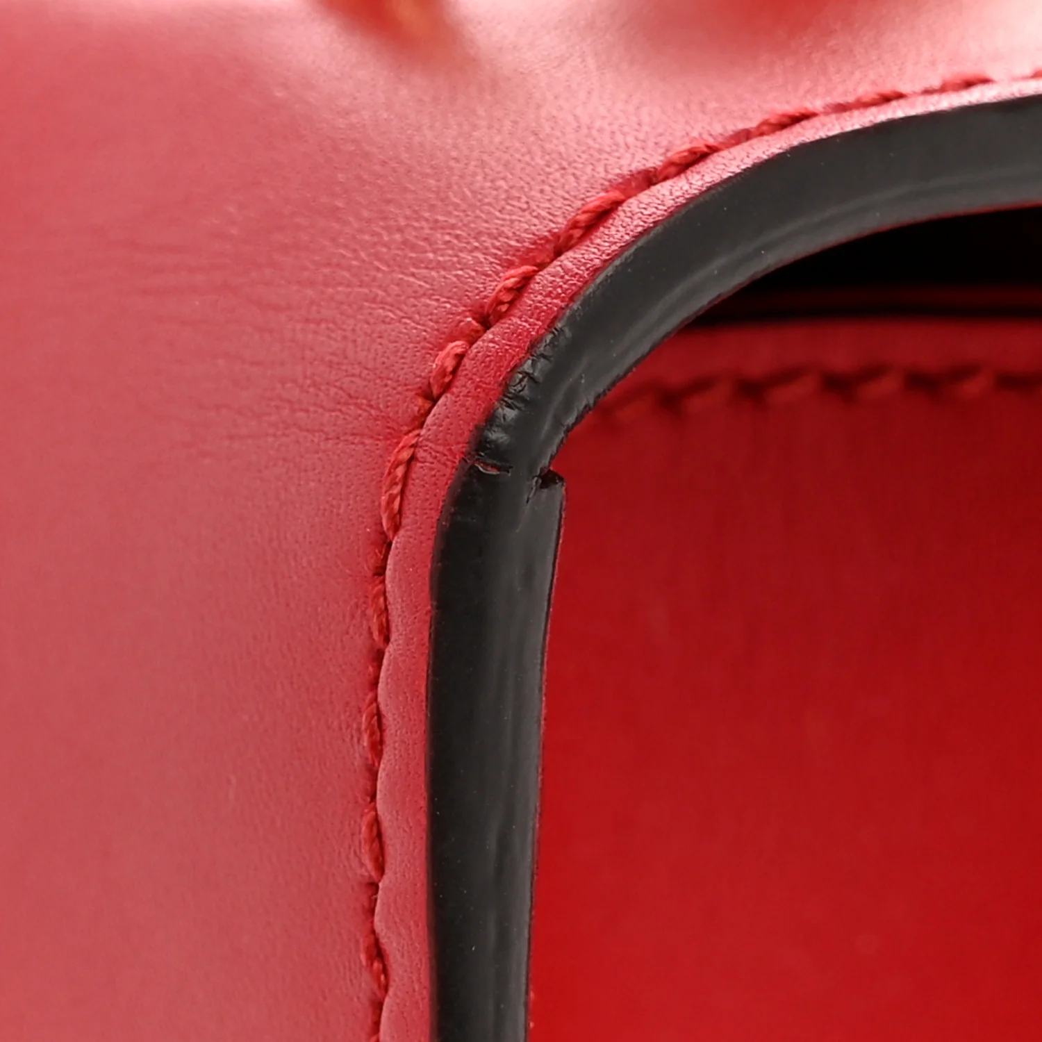 Calfskin Mini Sylvie Chain Shoulder Bag Hibiscus Red - Image 14