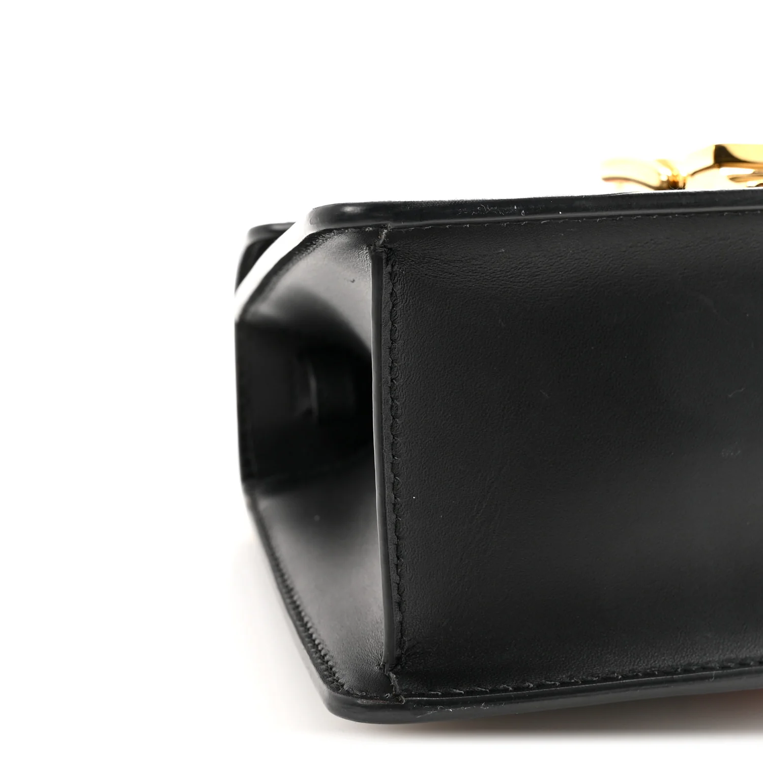 Calfskin Mini Sylvie Top Handle Bag Black - Image 9