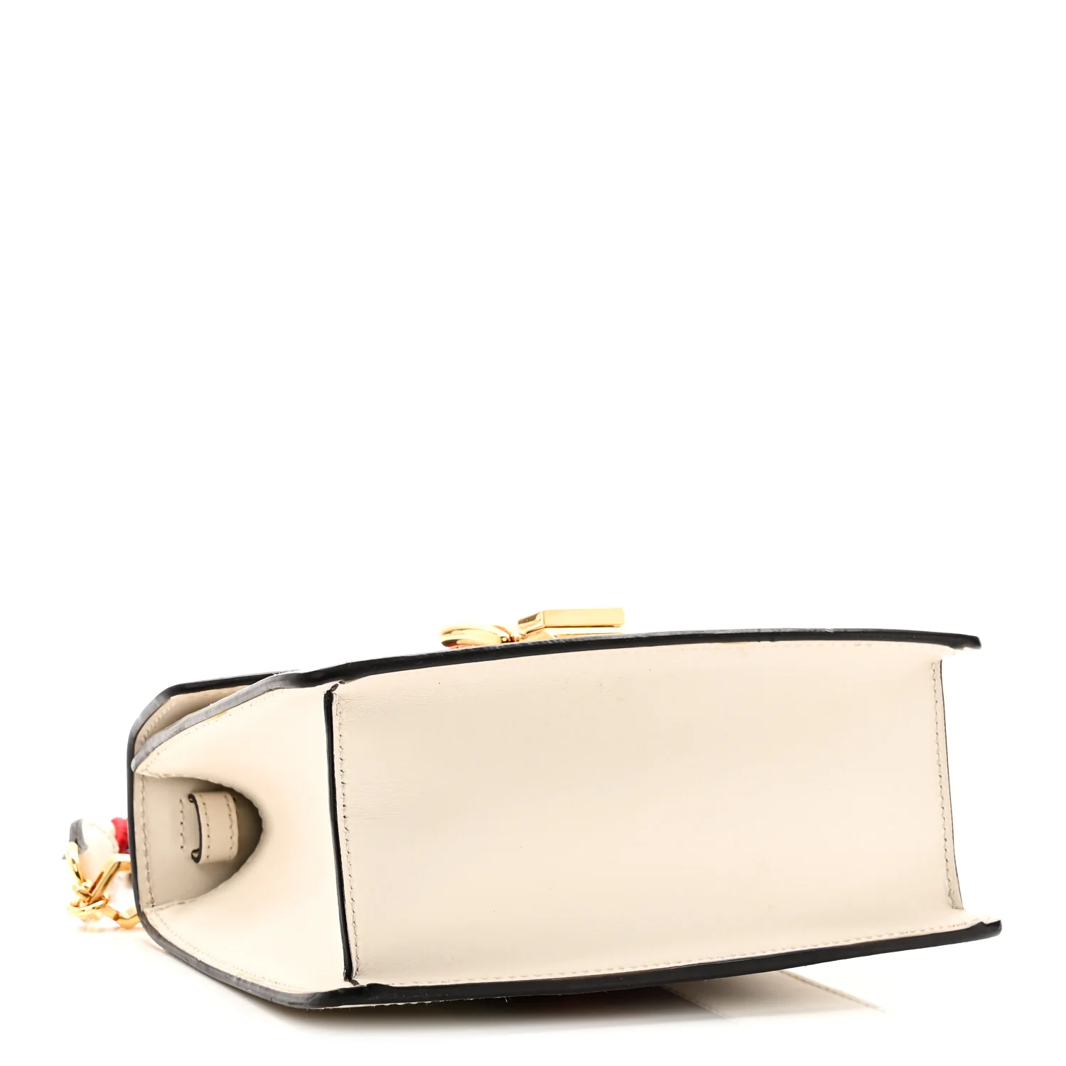 Calfskin Mini Sylvie Top Handle Bag White - Image 4