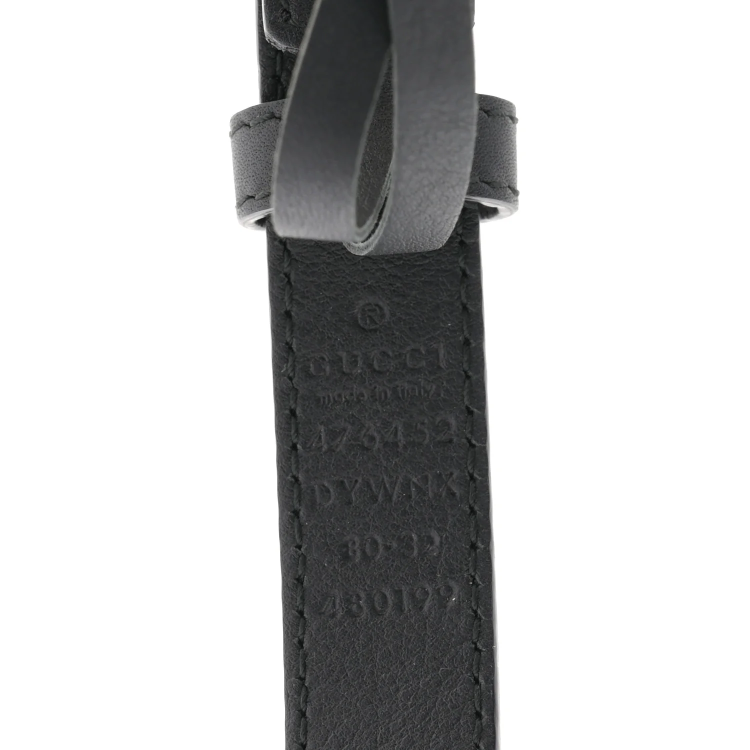 Calfskin Queen Margaret Bee Belt 80 32 Black - Image 5