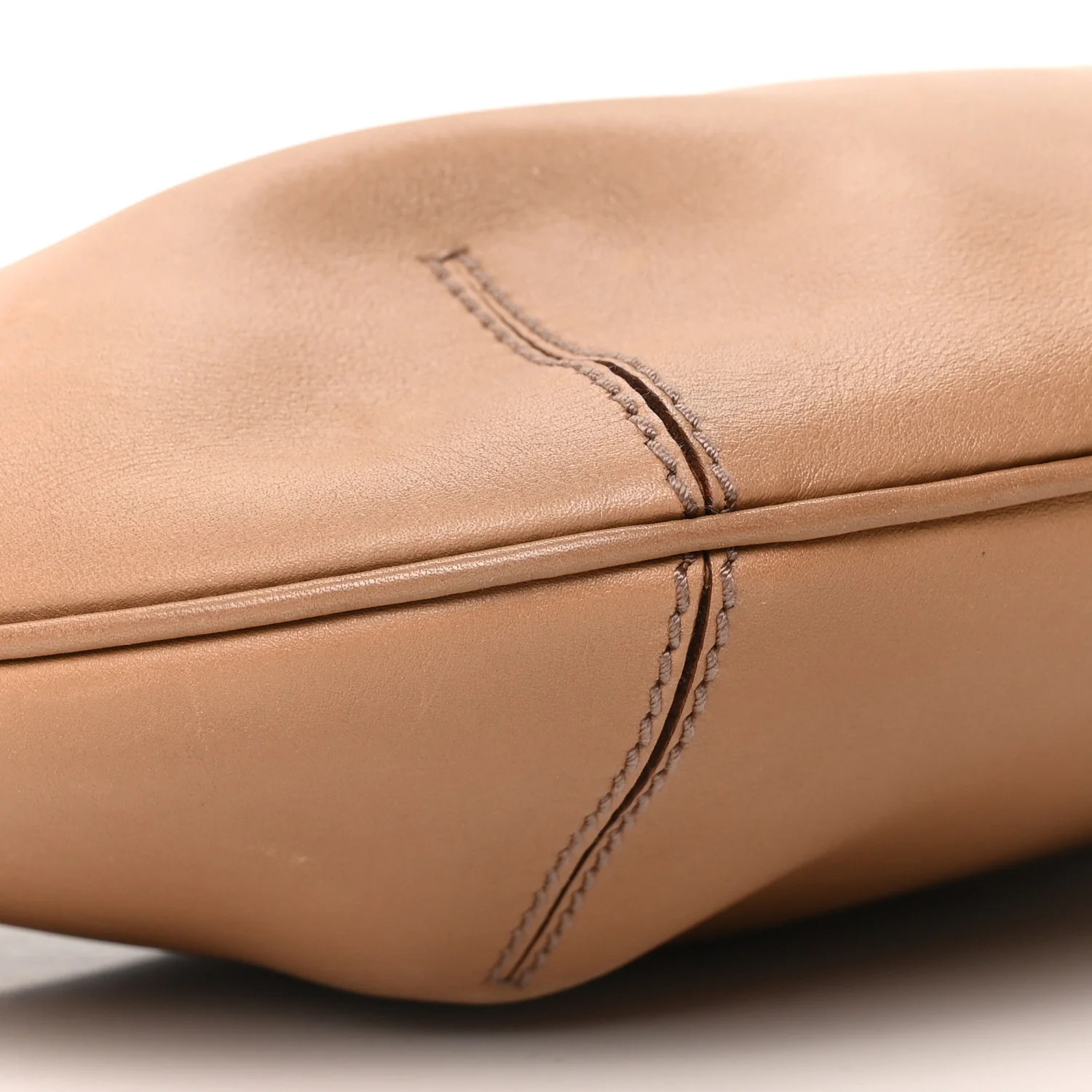 Calfskin Raffia Shoulder Bag Beige - Image 9