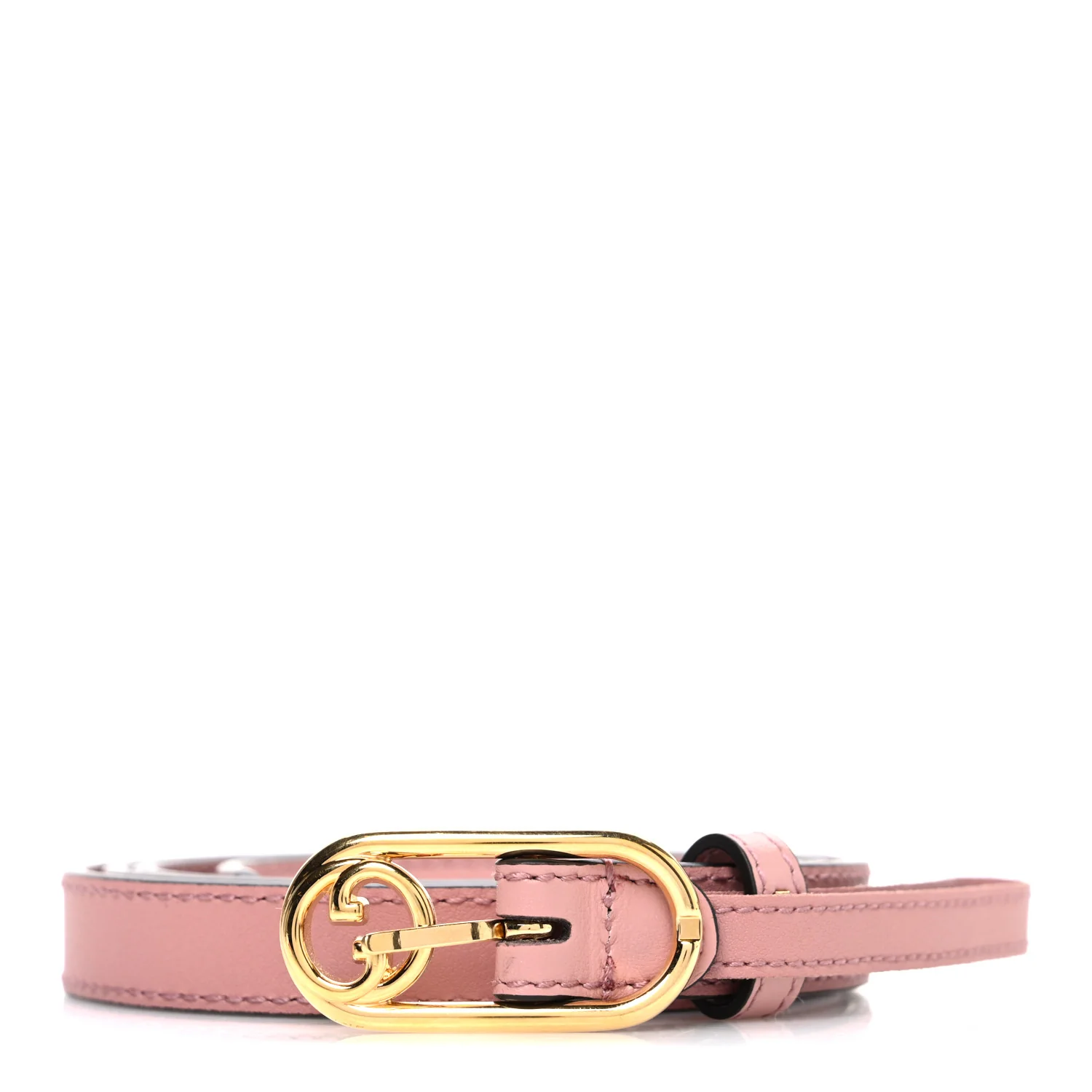 Calfskin Round Interlocking G 20mm Belt 90 36 Pink