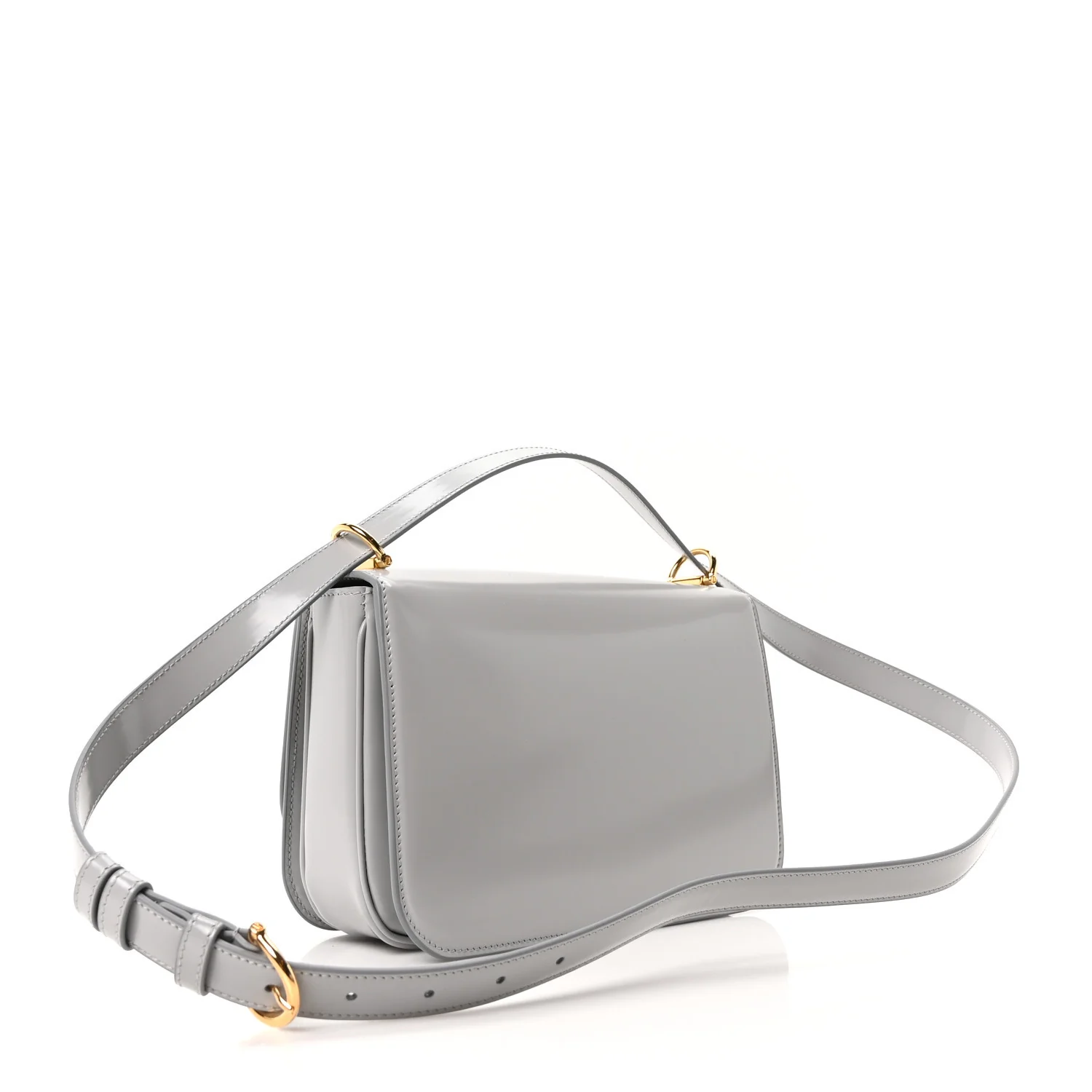 Calfskin Siena Shoulder Bag Grey - Image 3