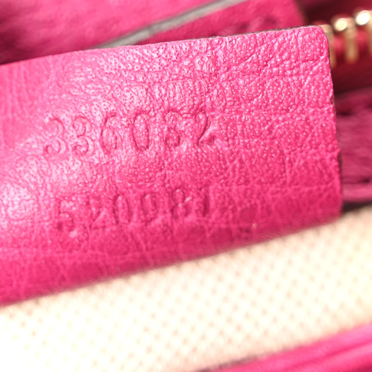 Calfskin Small Bamboo Shopper Tote Bright Bougainvillea - Image 7