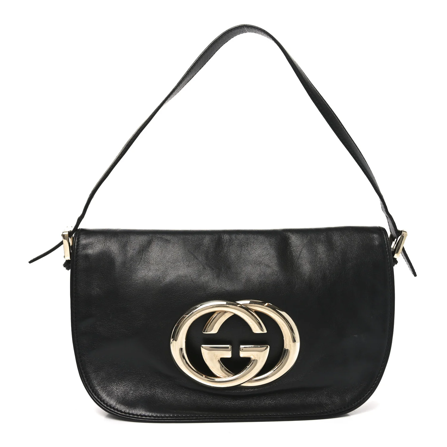 Calfskin Small Britt Shoulder Bag Black
