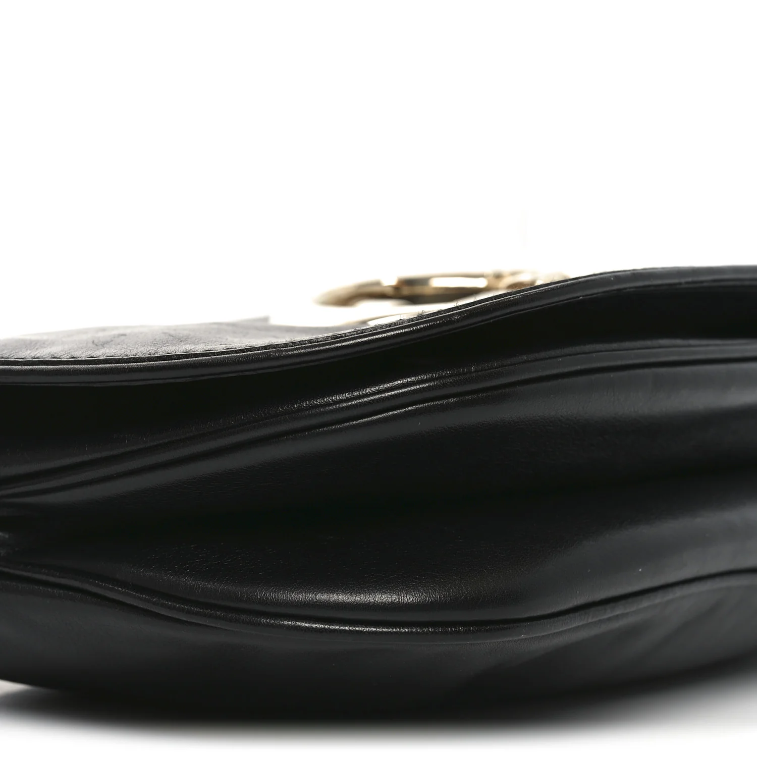 Calfskin Small Britt Shoulder Bag Black - Image 9