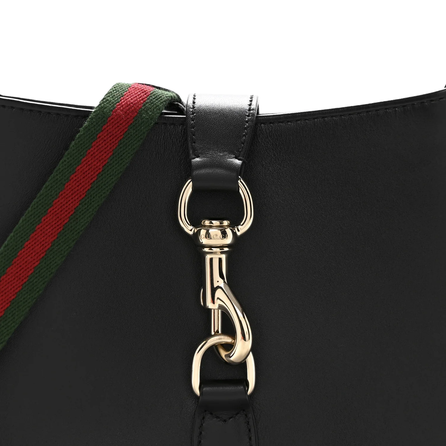Calfskin Small Jackie Shoulder Bag Black - Image 8