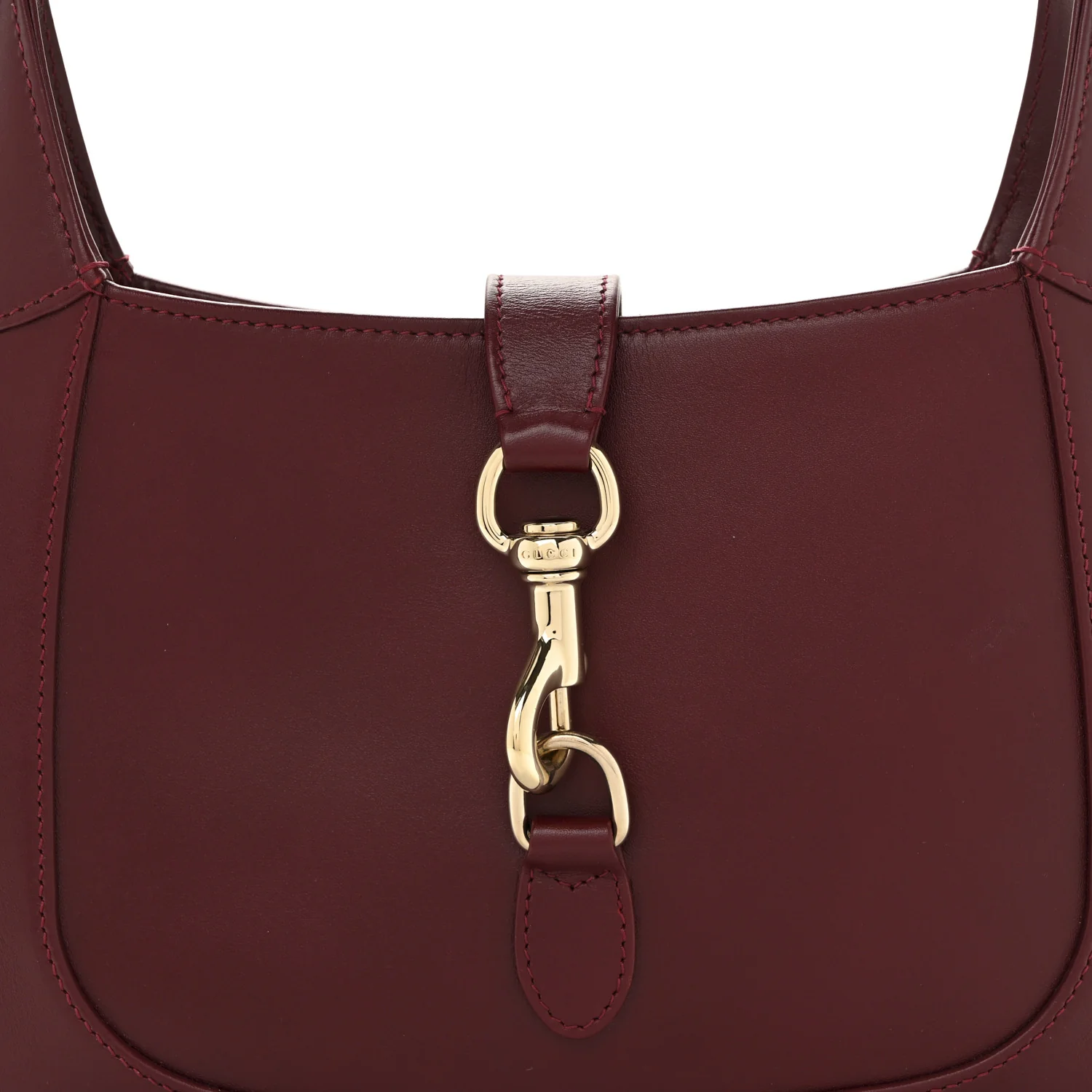 Calfskin Small Jackie Shoulder Bag Rosso Ancora - Image 8