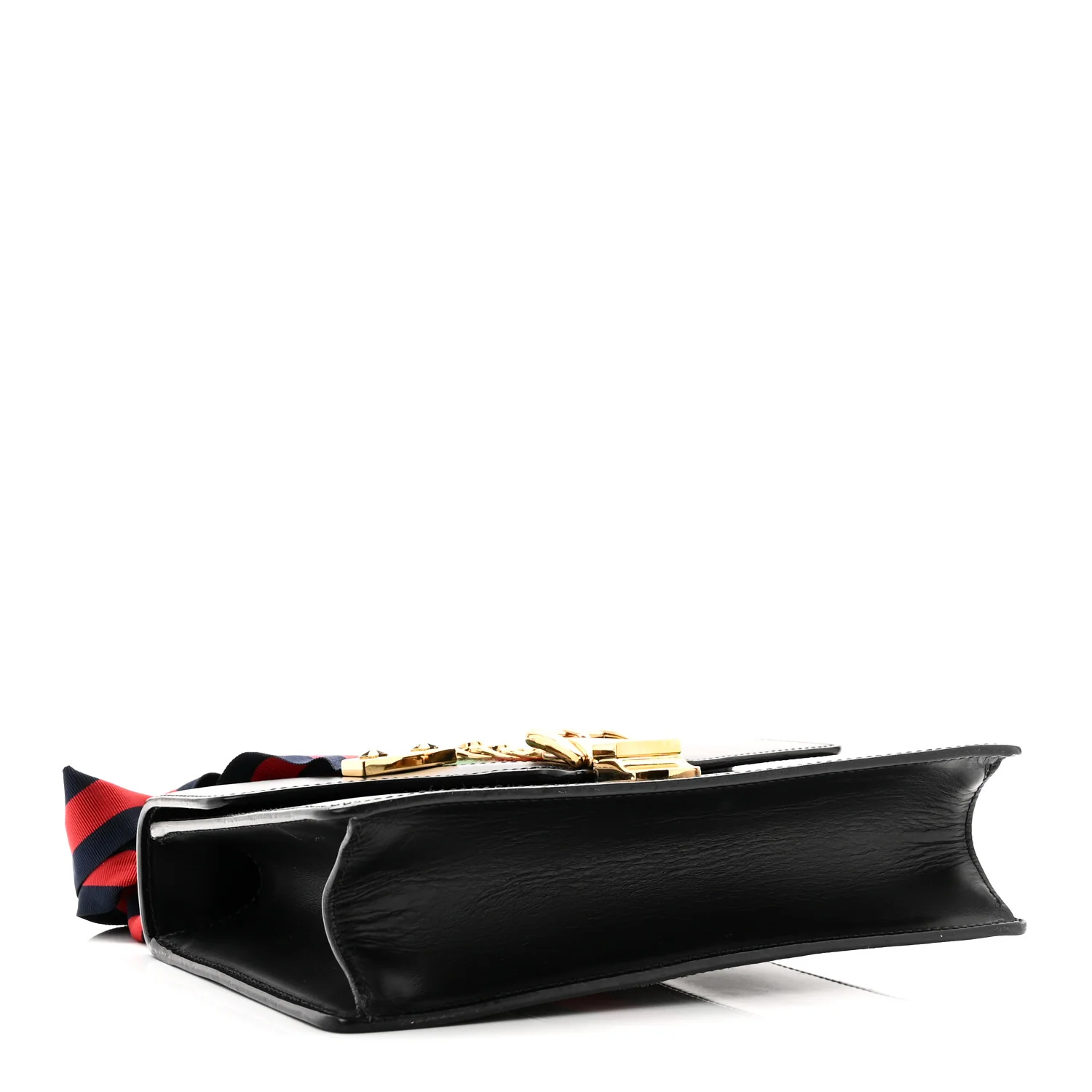 Calfskin Small Sylvie Shoulder Bag Black - Image 4