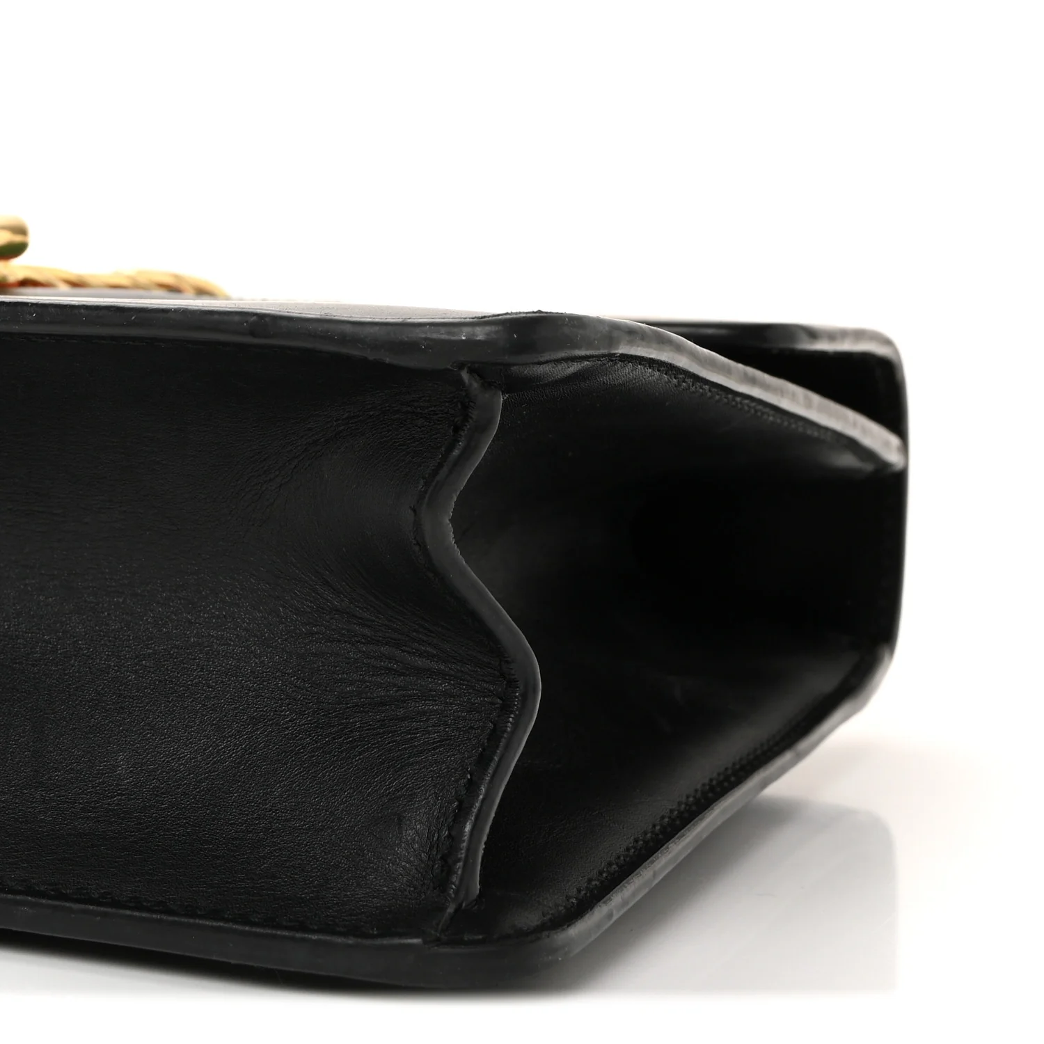 Calfskin Small Sylvie Shoulder Bag Black - Image 10