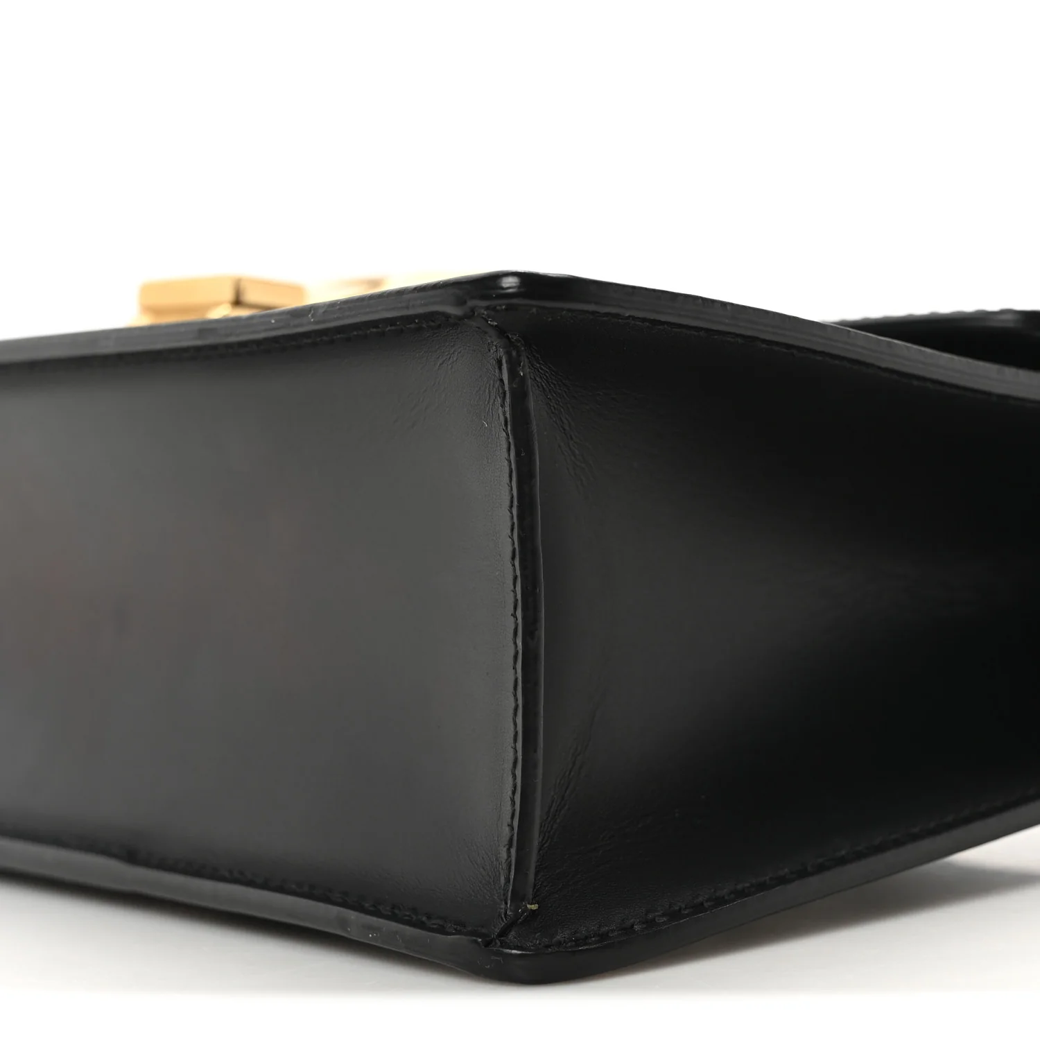 Calfskin Small Sylvie Shoulder Bag Black - Image 10